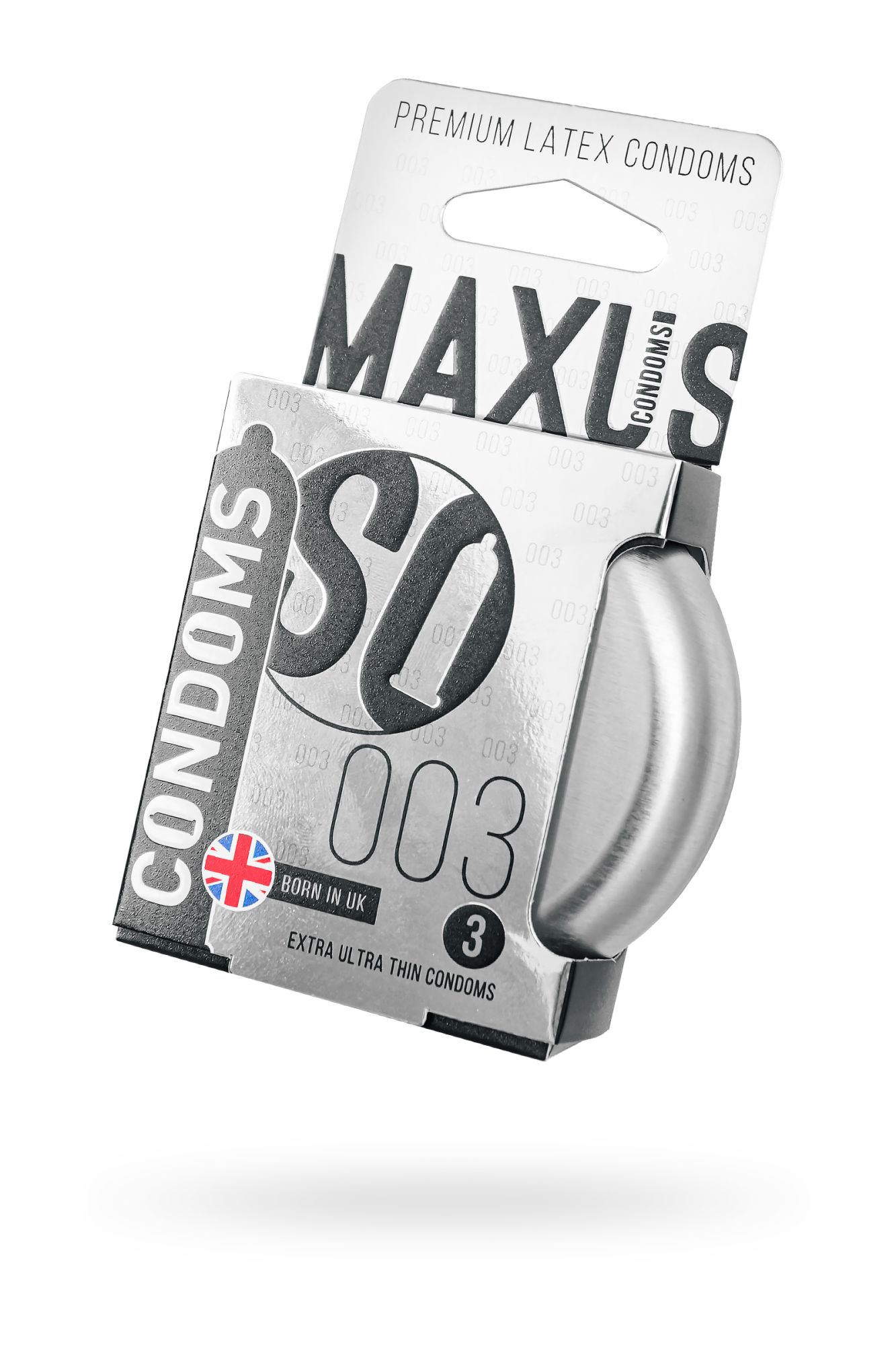 презервативы maxus, тонкие, латекс, железный кейс, 18 см, 5,3 см, 3 шт. в 