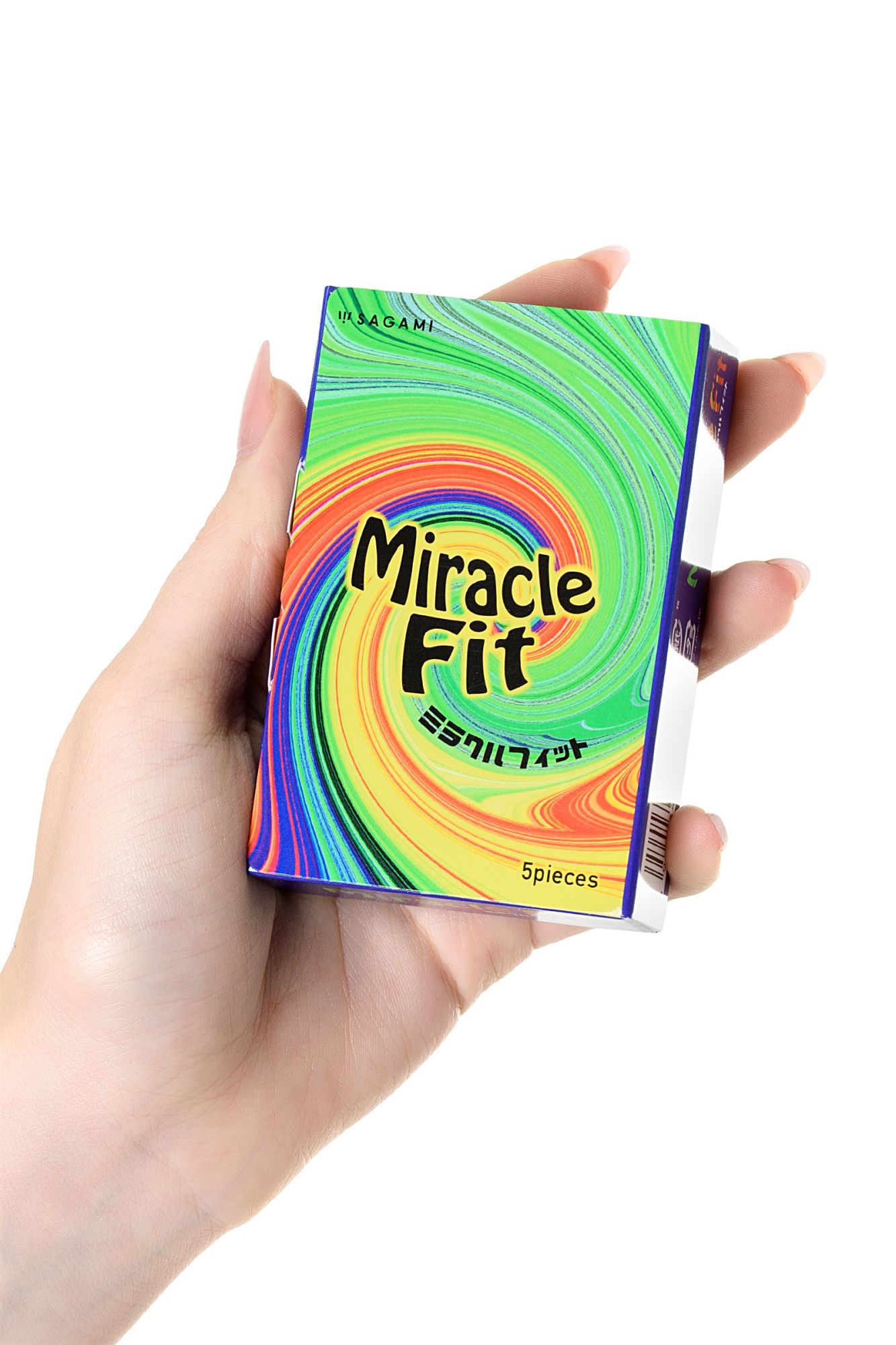 презервативы sagami, miracle fit, латекс, 18,5 см, 5,2 см, 5 шт. в 