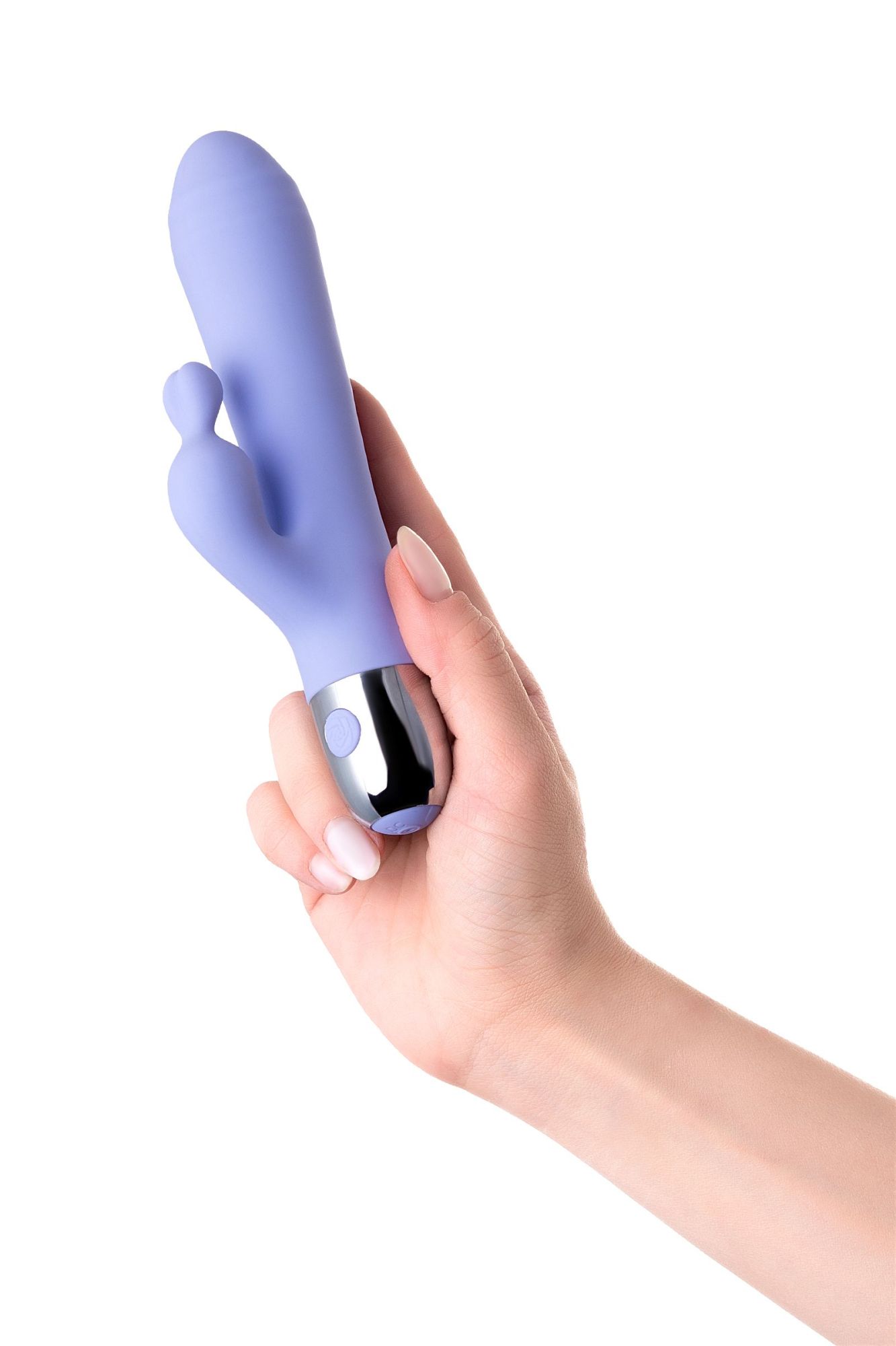 вибратор с клиторальной стимуляцией flovetta crocus, силикон, фиолетовый, 17,5 см в 