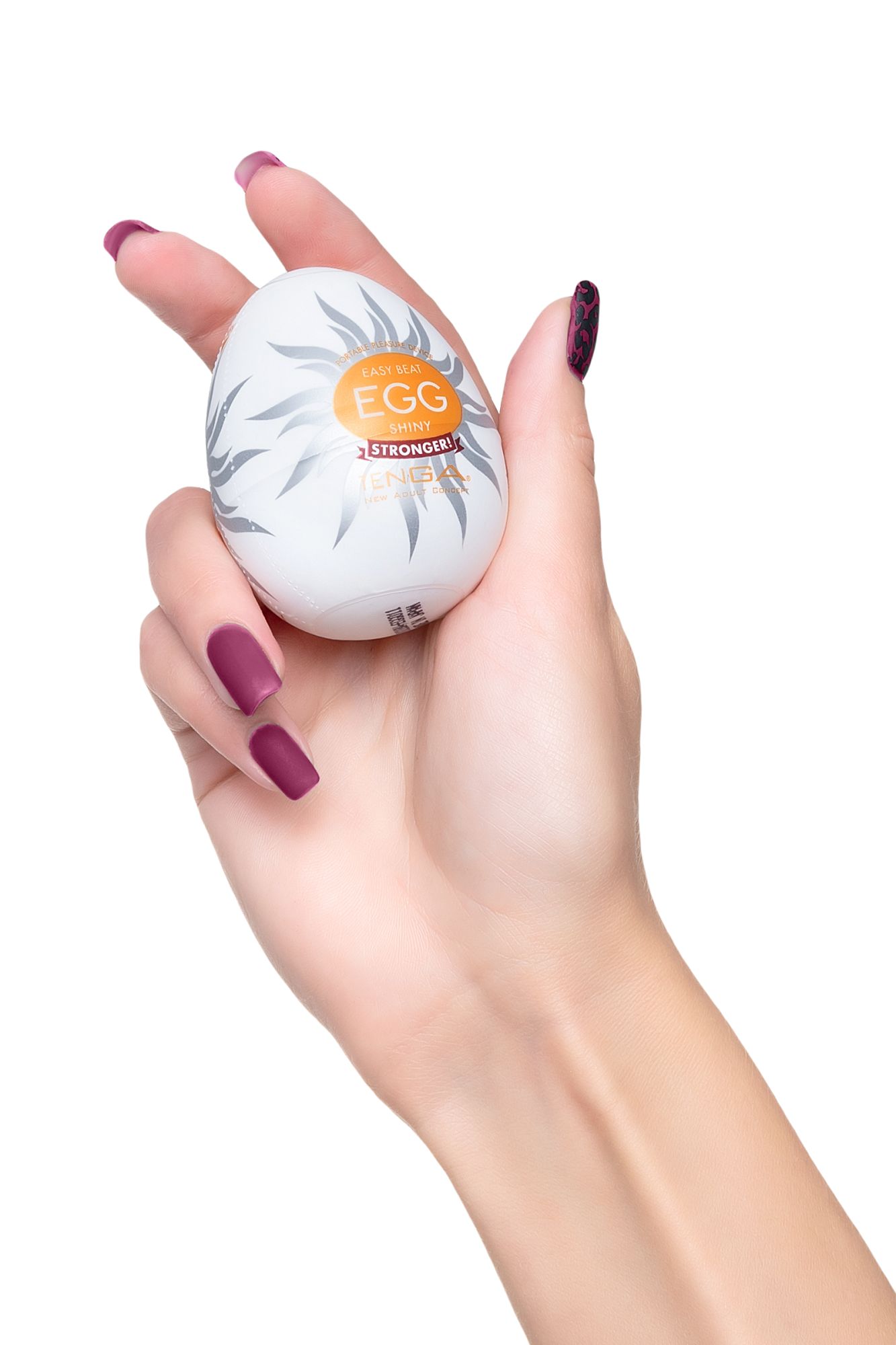 нереалистичный мастурбатор tenga №11 shiny, tpe, белый, 6,1 см в 