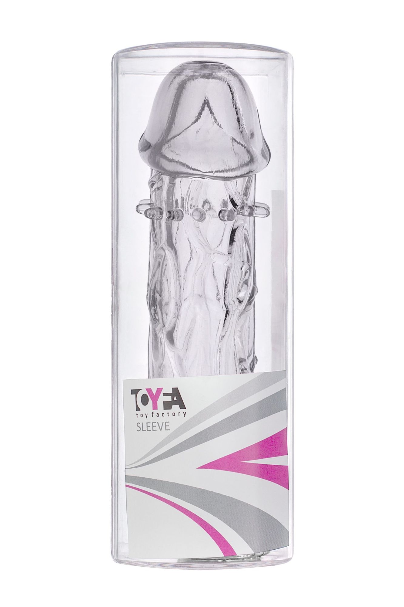 насадка toyfa, tpe, прозрачный, 12,5 см в 