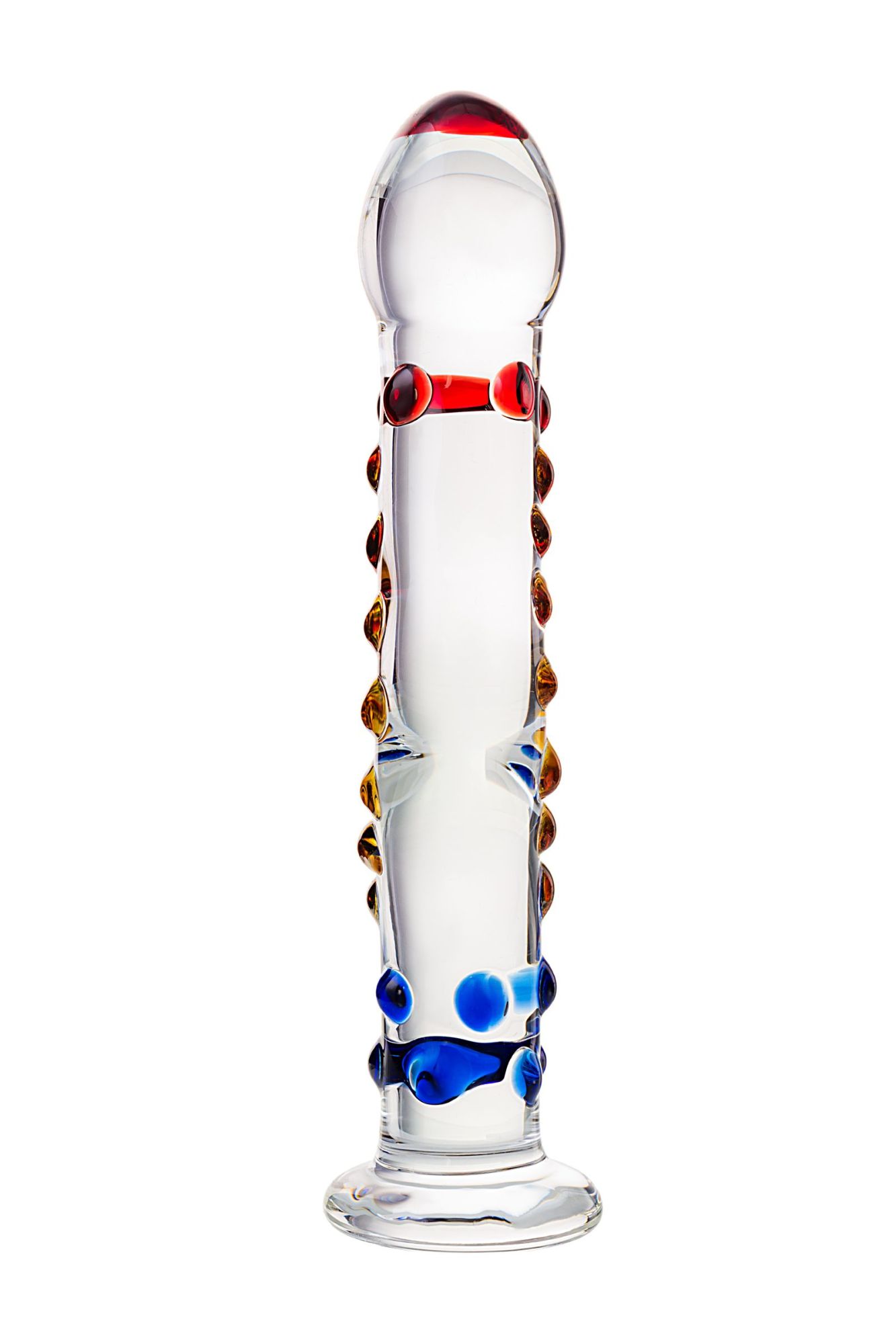 нереалистичный фаллоимитатор sexus glass, стекло, прозрачный, 20 см в 