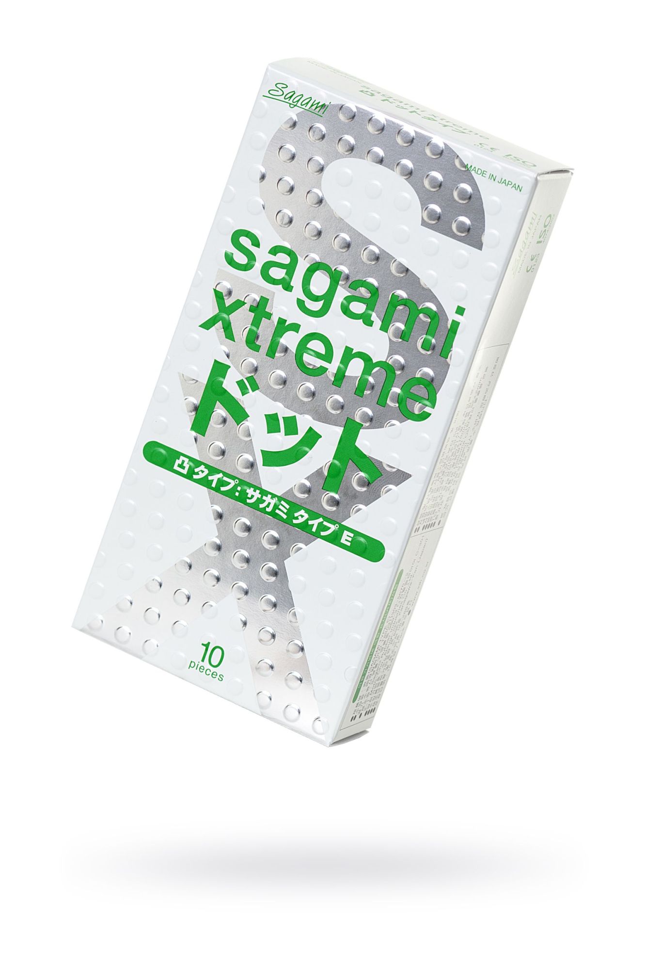 презервативы sagami, xtreme, type-e, латекс, 18,5 см, 5,2 см, 10 шт. в 