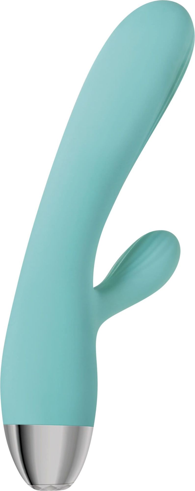 вибромассажер eve's rechargeable pulsating dual massager, голубой в 