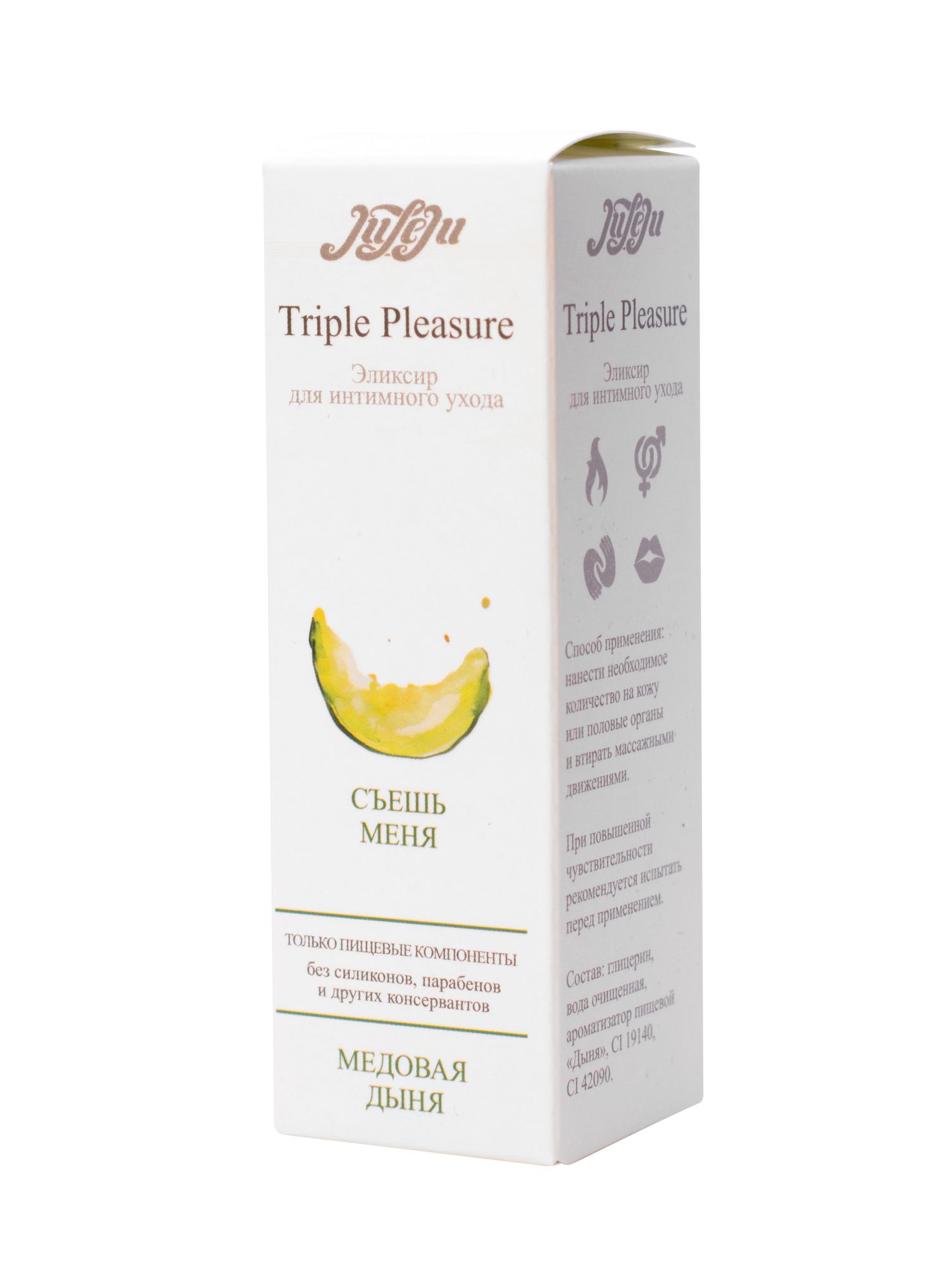 эликсир для интимного ухода "triple pleasure" медовая дыня 65  гр 10227juleju в 