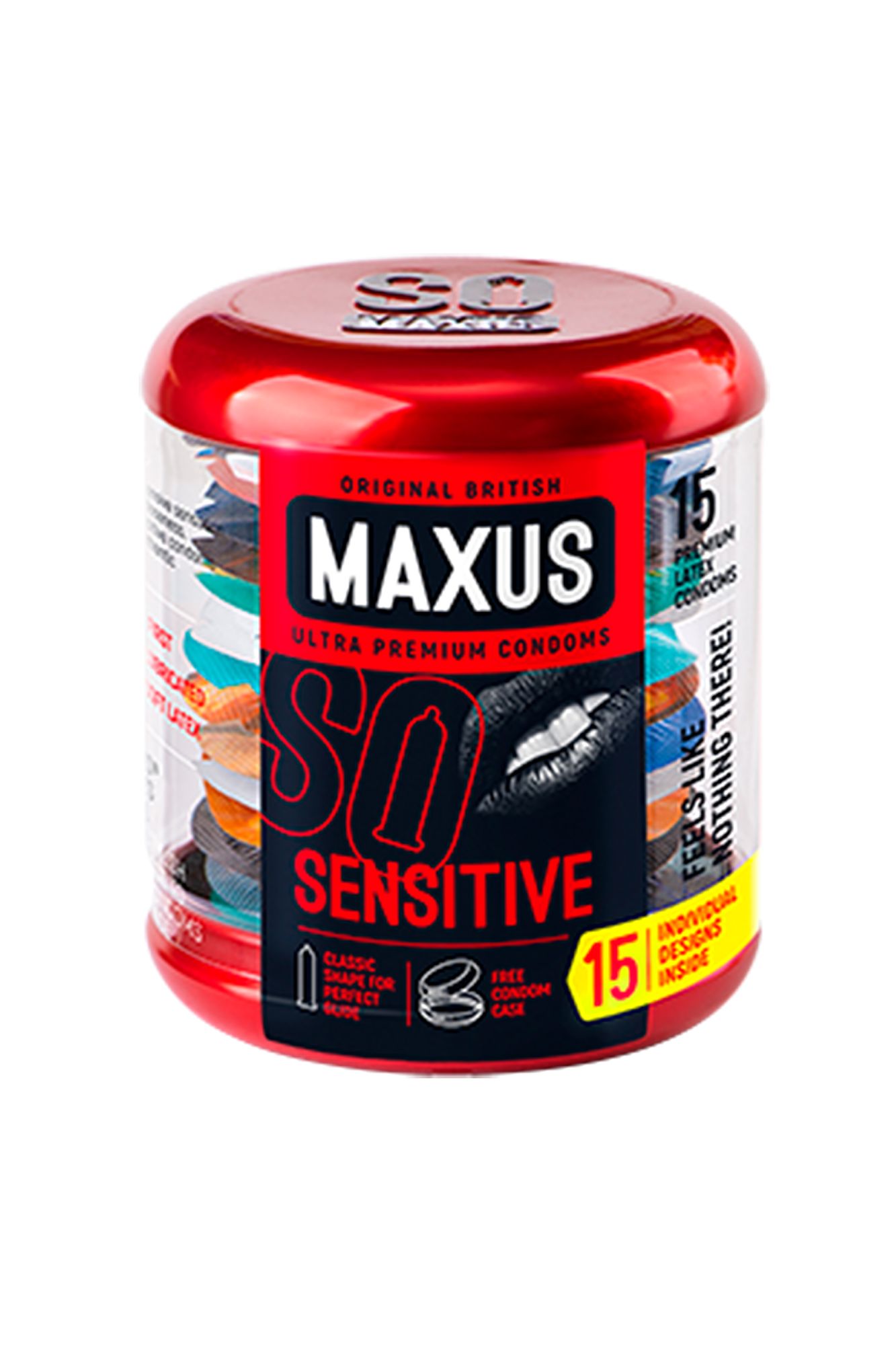 презервативы maxus, ультратонкие, латекс, железный кейс, 18 см, 5,3 см, 15 шт. в 