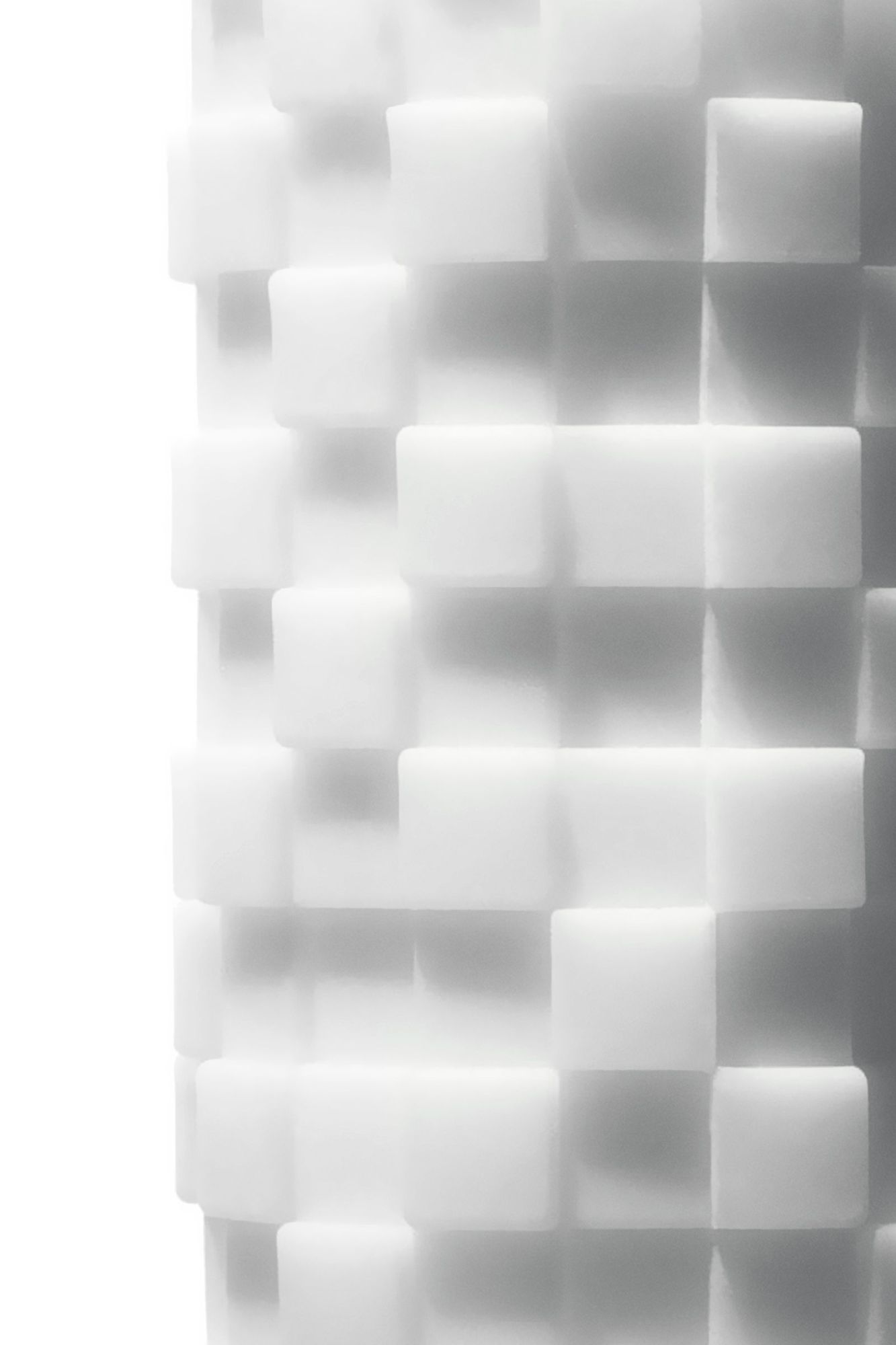 нереалистичный мастурбатор tenga 3d module, tpe, белый, 11,6 см в 