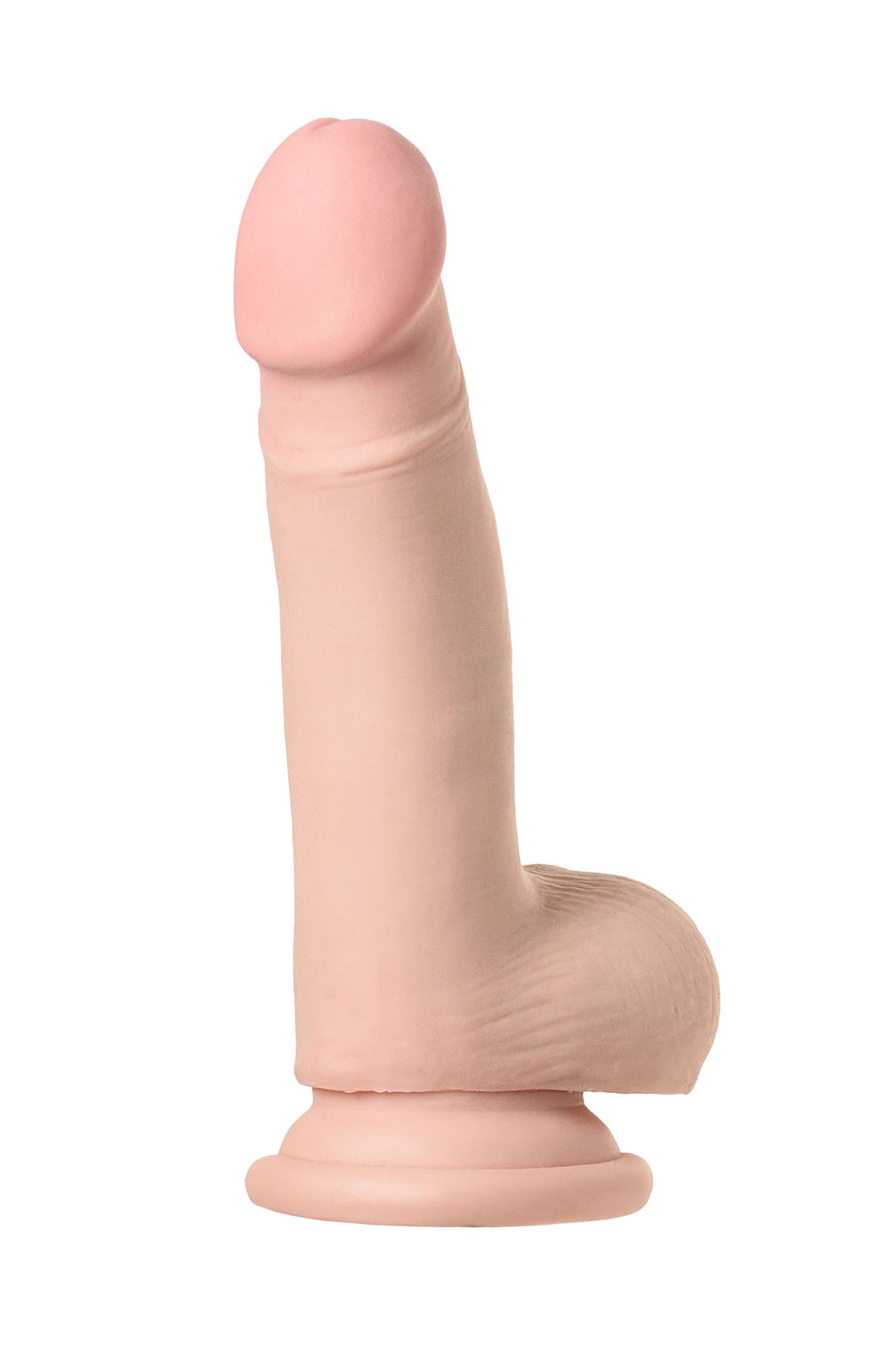 реалистичный вибратор toyfa realstick elite vibro, tpr, телесный, 10 режимов вибрации, 18,5 см в 