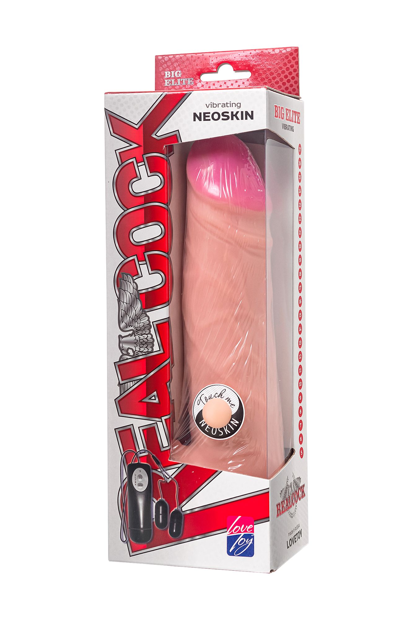 вибратор-гигант lovetoy, реалистичный, neoskin, телесный, 27 см, ø 6,1 см в 