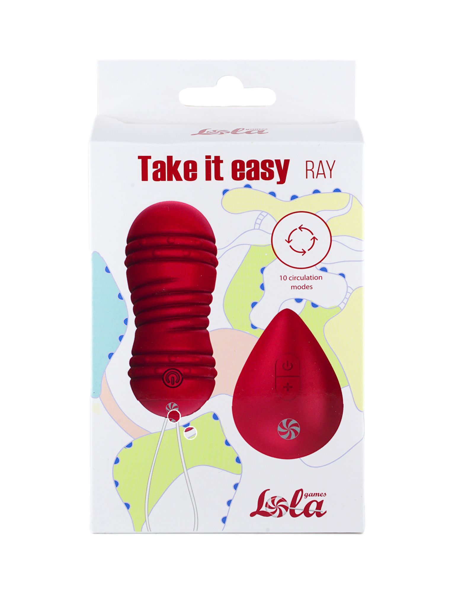 виброшарики с циркуляцией на пульте управления take it easy ray wine red 9021-12lola в 