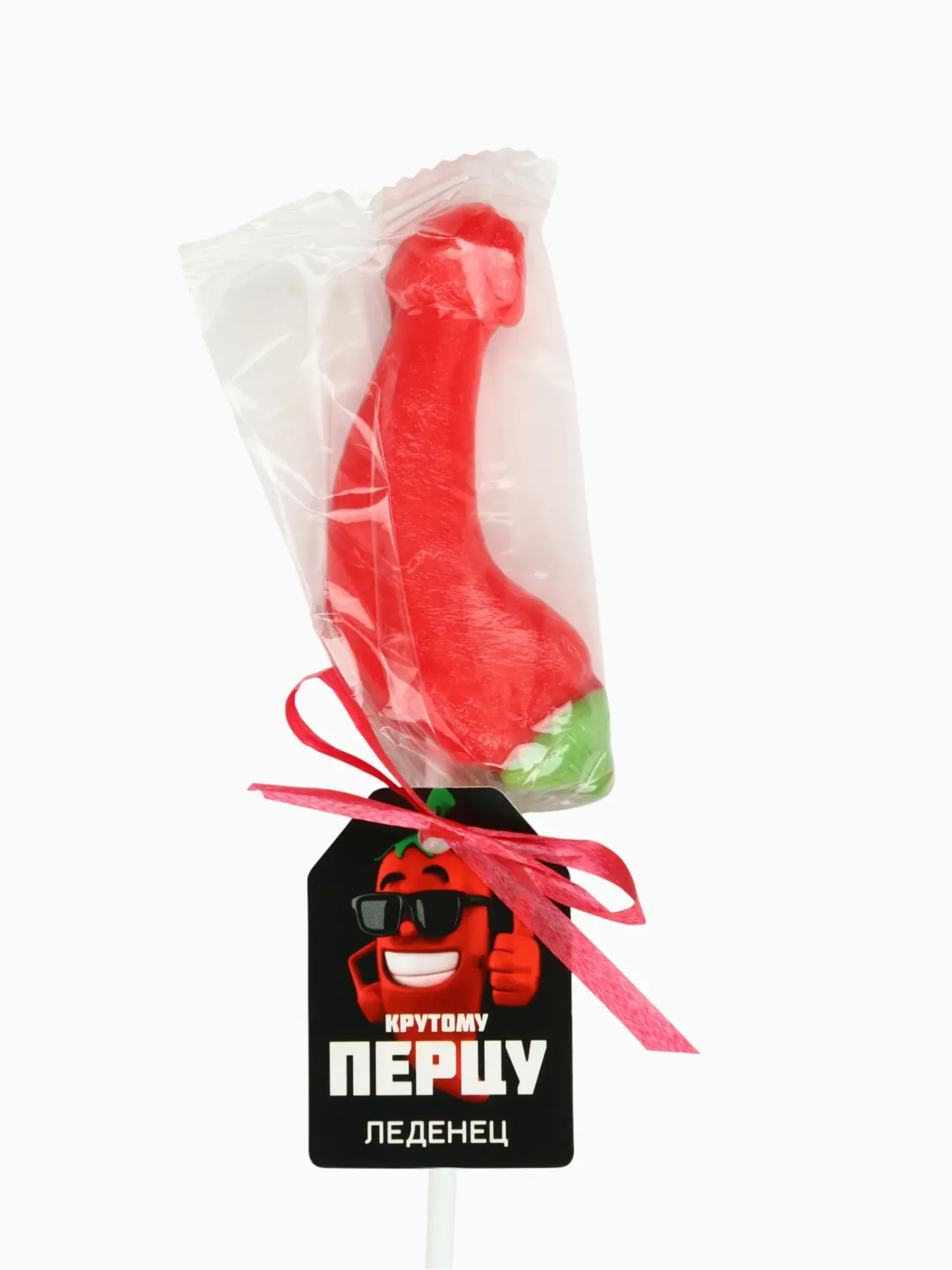 леденец на палочке «крутому перцу», вкус: клубника, 18+ в 