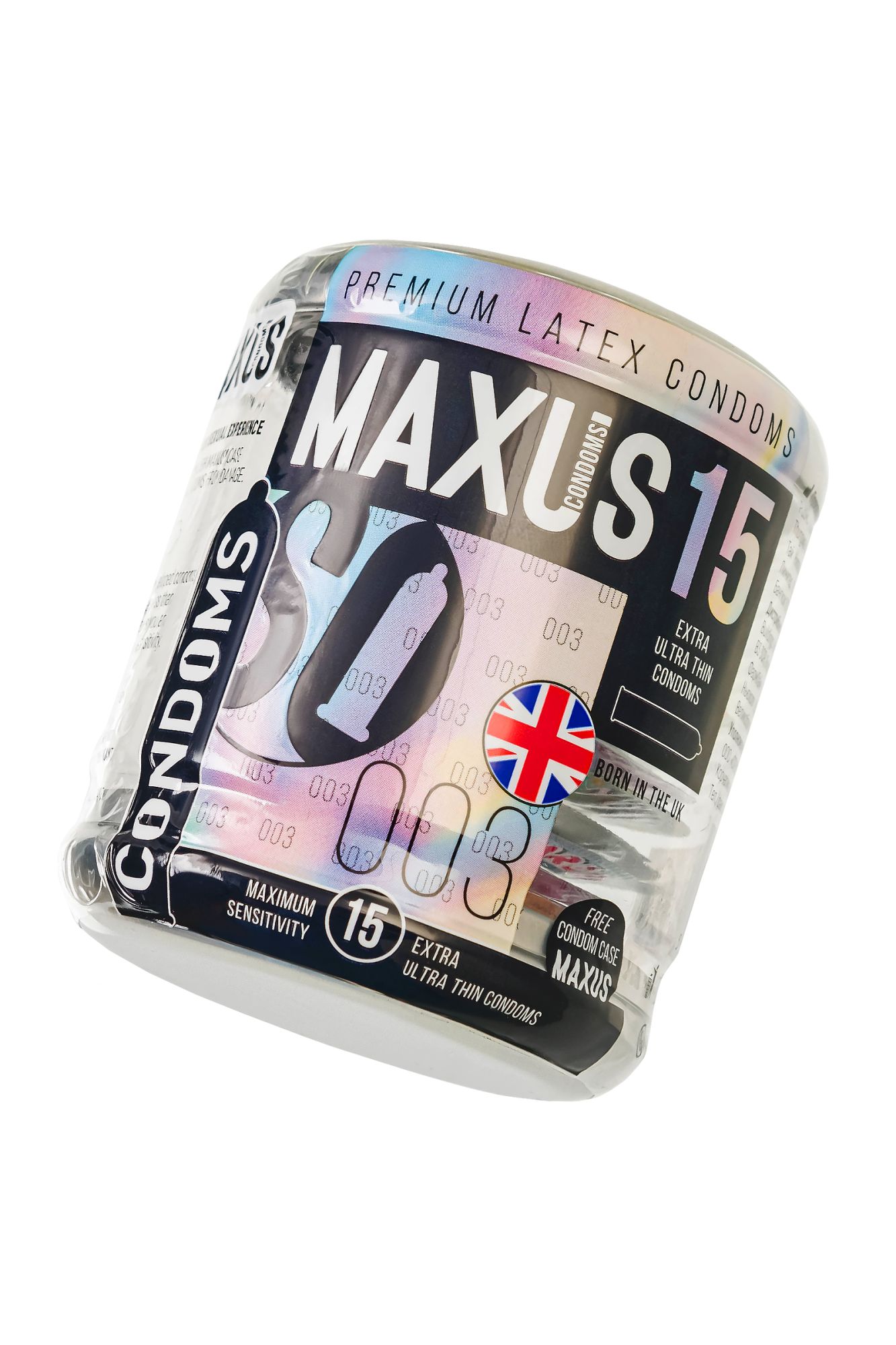 презервативы maxus, тонкие, латекс, железный кейс, 18 см, 5,3 см, 15 шт. в 
