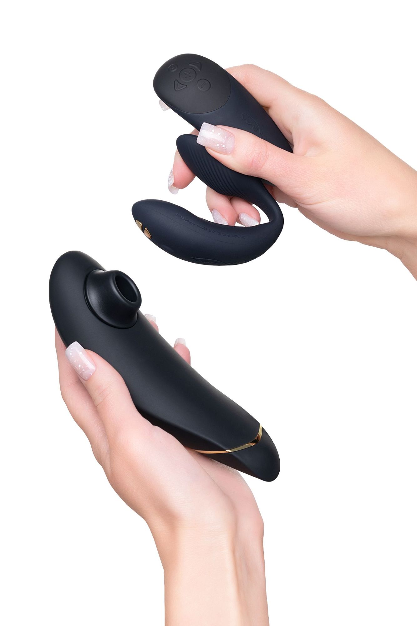 набор womanizer premium + we-vibe chorus черный, силикон в 