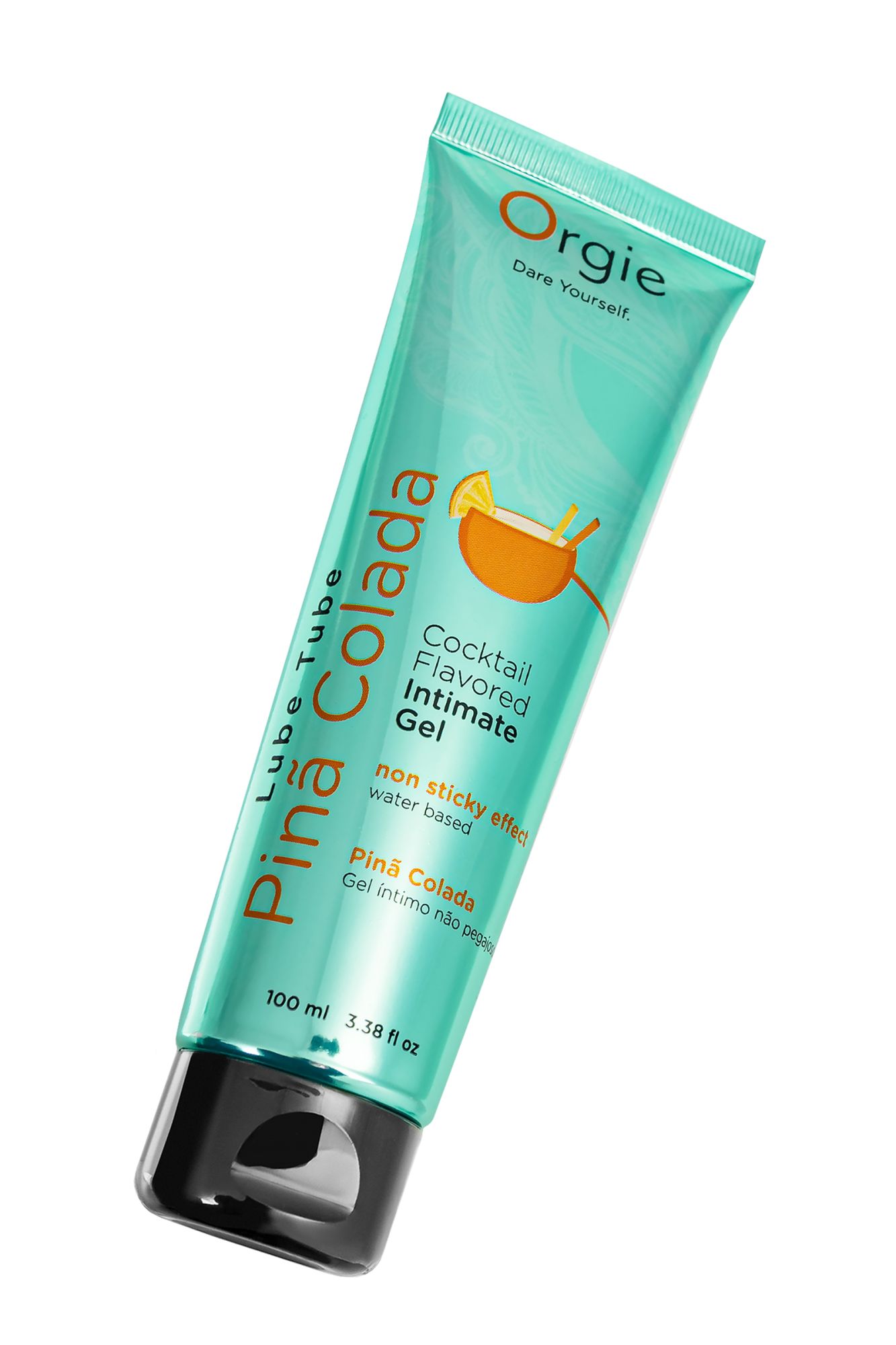 интимный гель orgie lube tube на водной основе, со вкусом пина колада, 100 мл в 