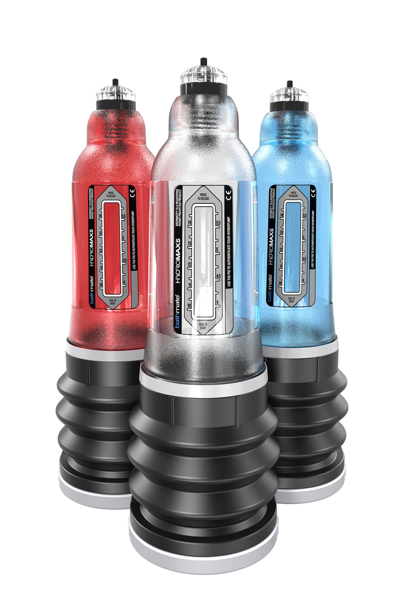 помпа для пениса bathmate hydromax5, abs пластик, голубая, 26 см (аналог hydromax x20) в 