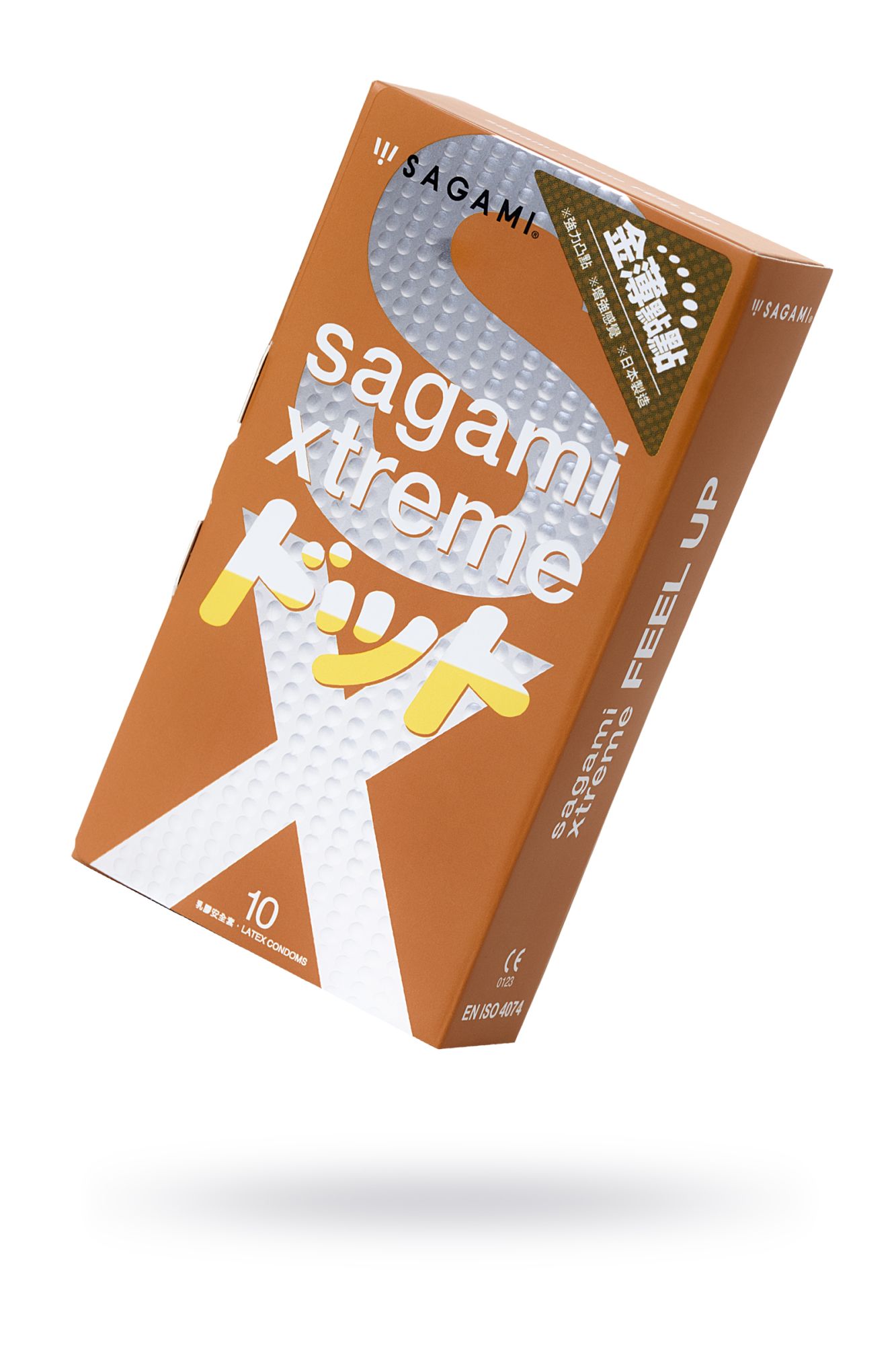 презервативы sagami, xtreme, feel up, латекс, 19 см, 5,3 см, 10 шт. в 