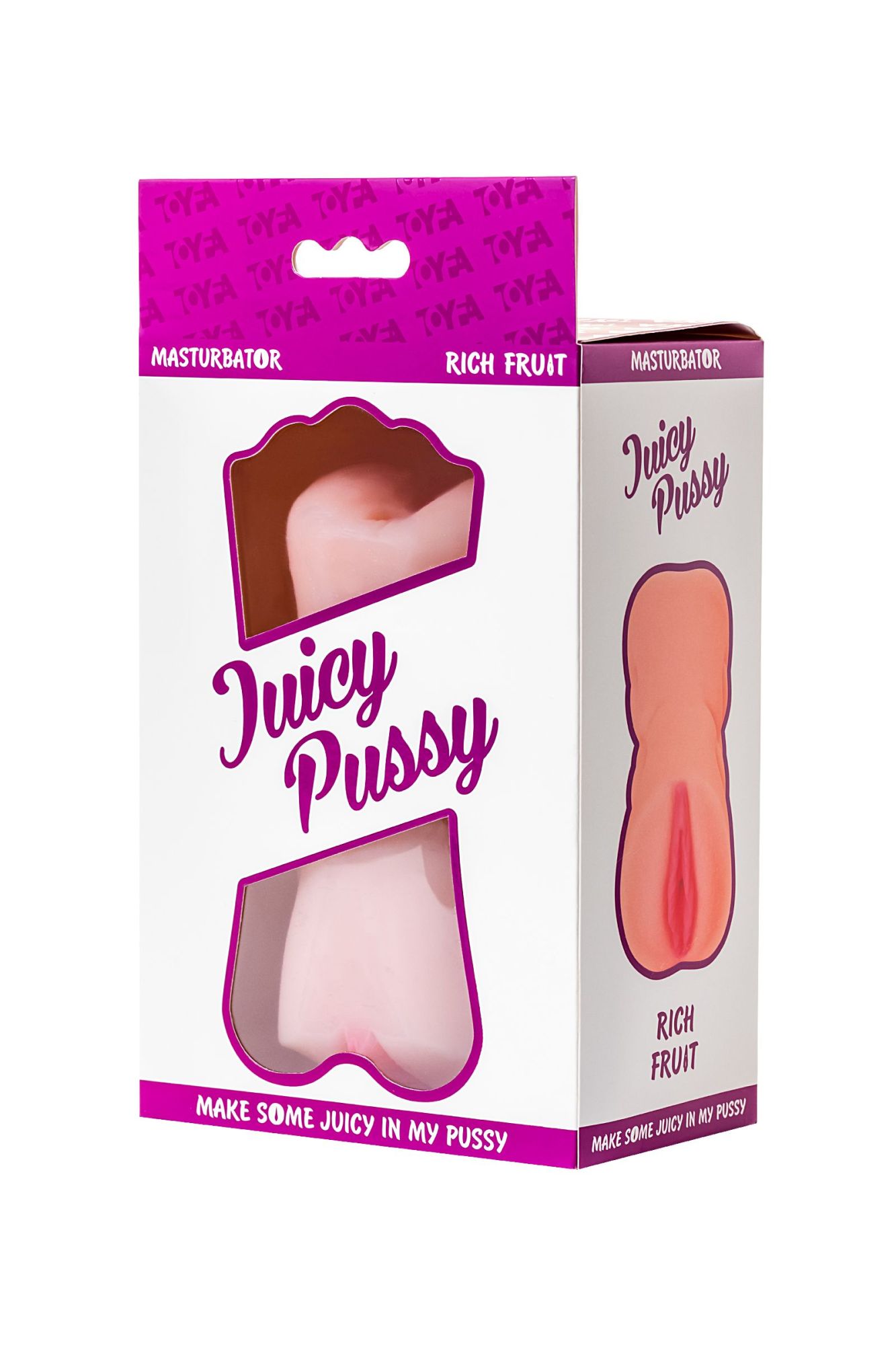 мастурбатор реалистичный toyfa juicy pussy rich fruit, tpr, телесный, 16 см в 