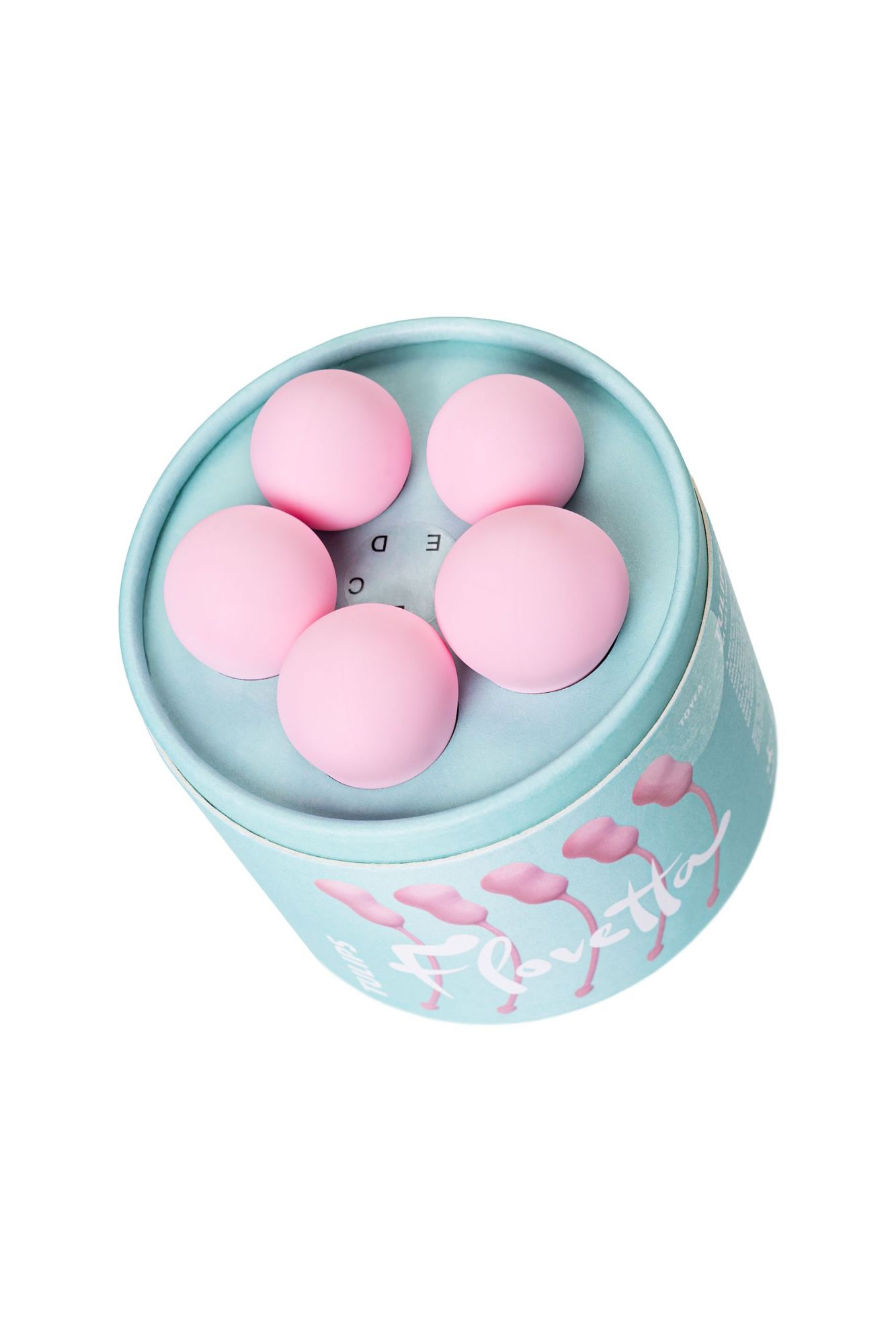 набор вагинальных шариков flovetta by toyfa tulips, силикон, розовый, 5,3 см в 