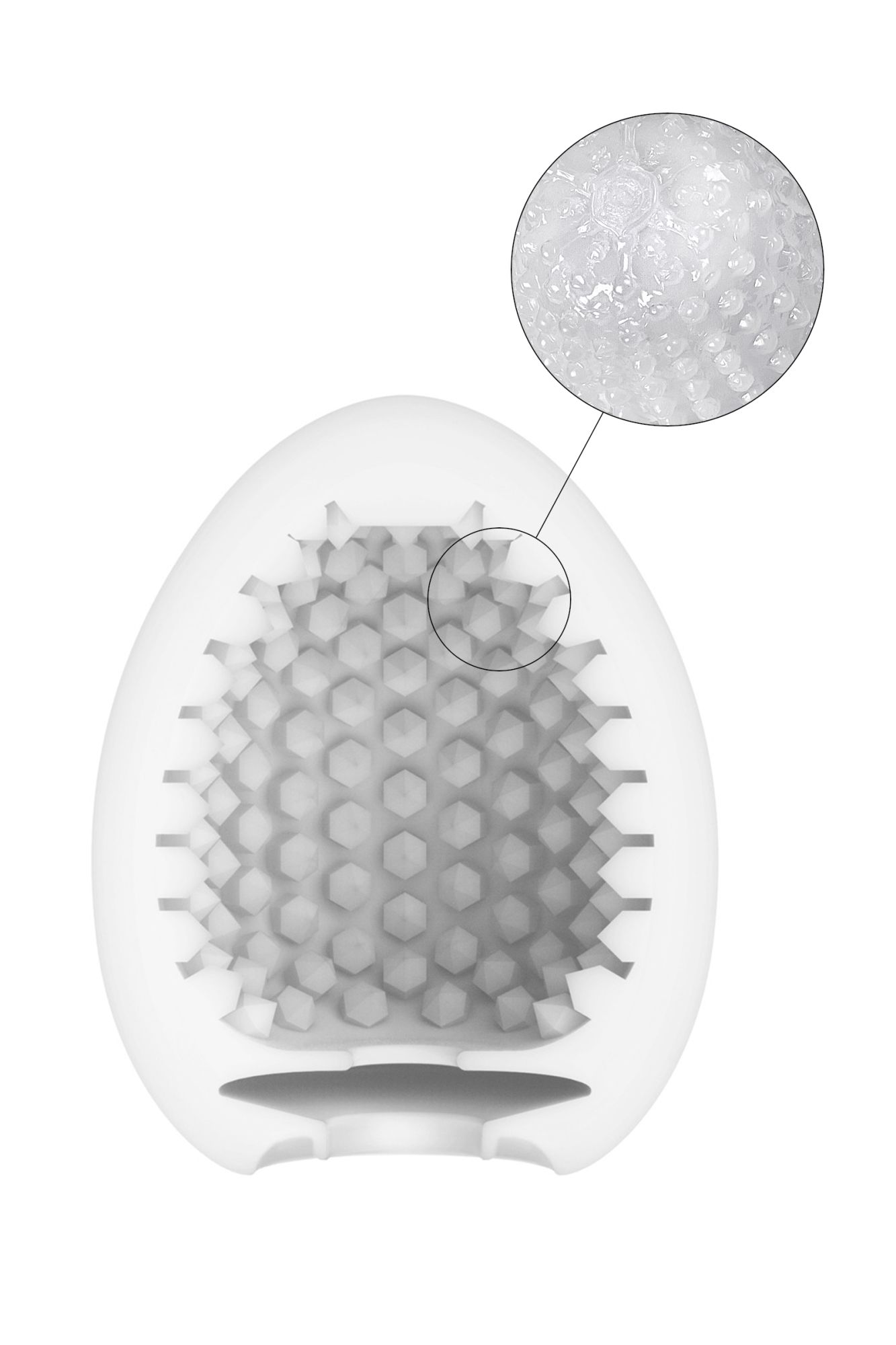 нереалистичный мастурбатор tenga wonder stude, tpe, белый, 6,1 см в 