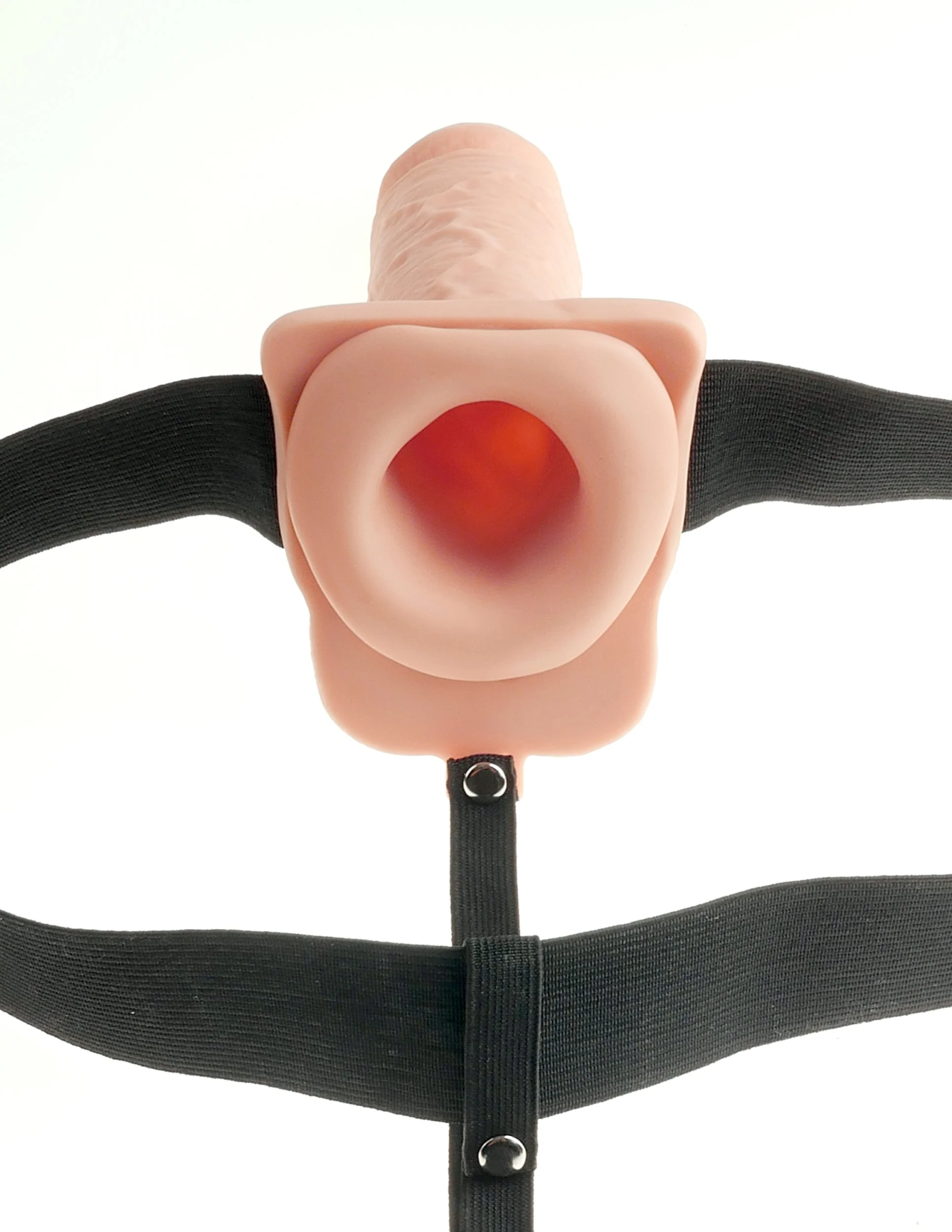 страпон fetish fantasy series 7" hollow strap-on - flesh/black pipedream 339121pd в 