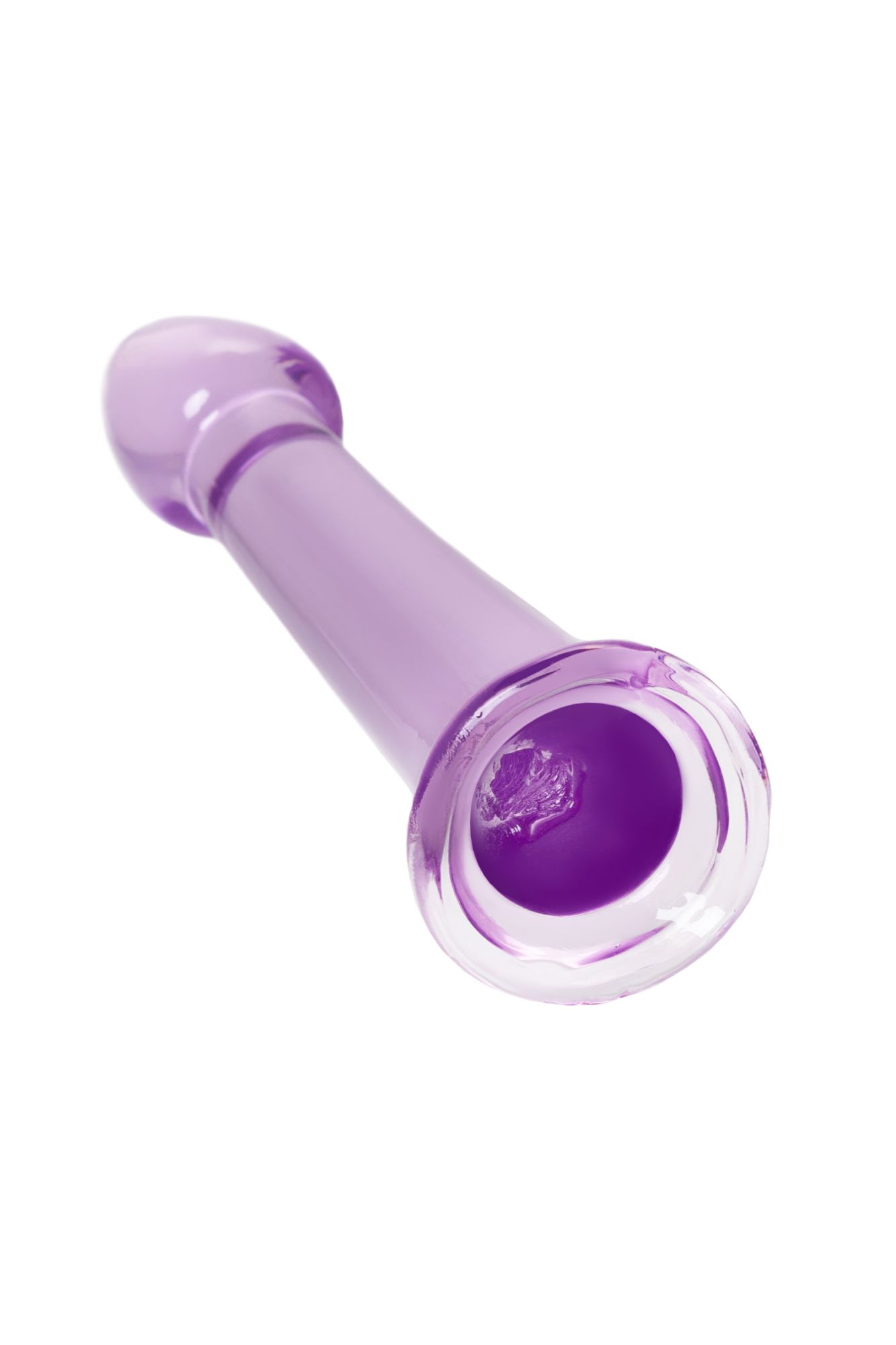 нереалистичный фаллоимитатор jelly dildo m toyfa basic, tpe, фиолетовый, 18 см в 