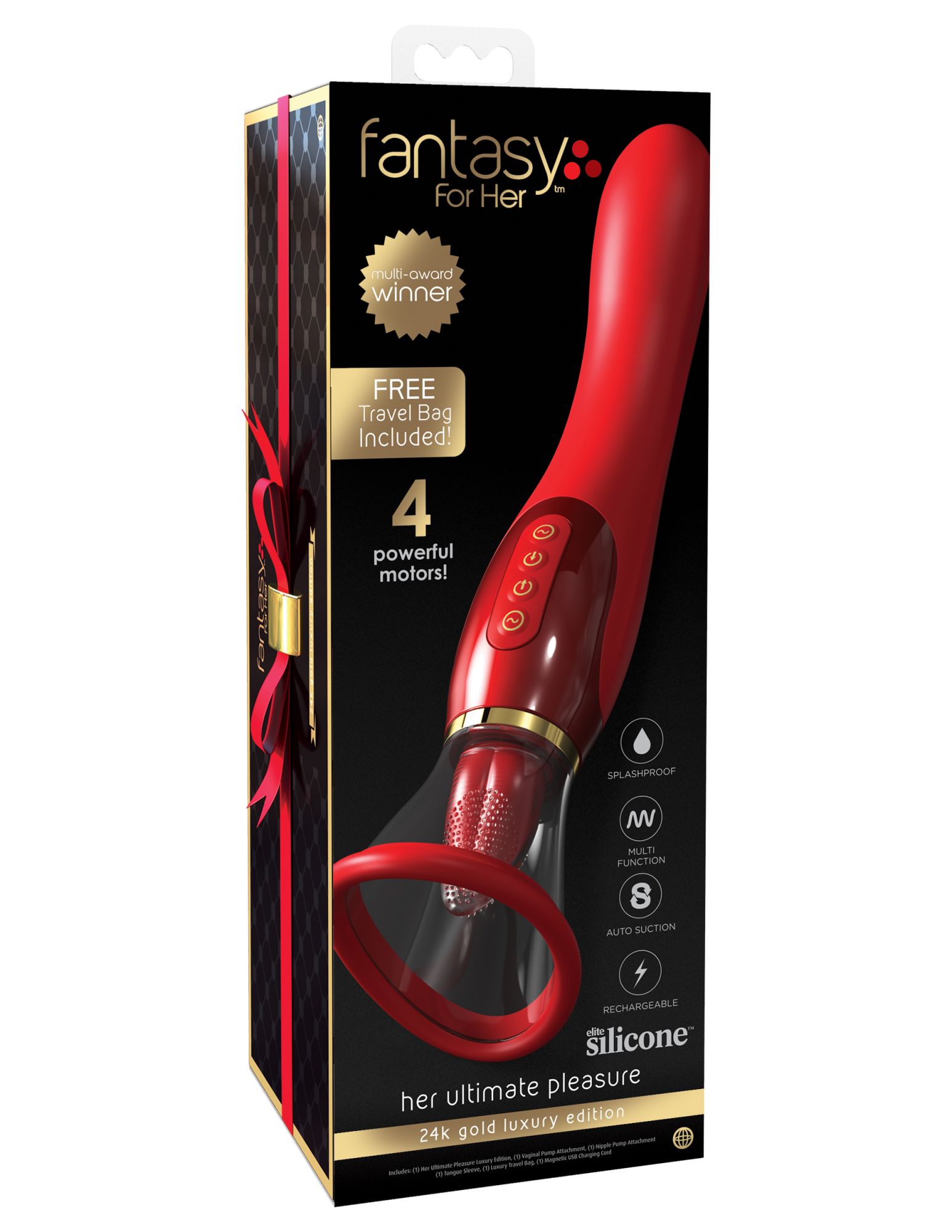 мультифункциональный вибратор 24k gold edition pipedream 494315pd в 