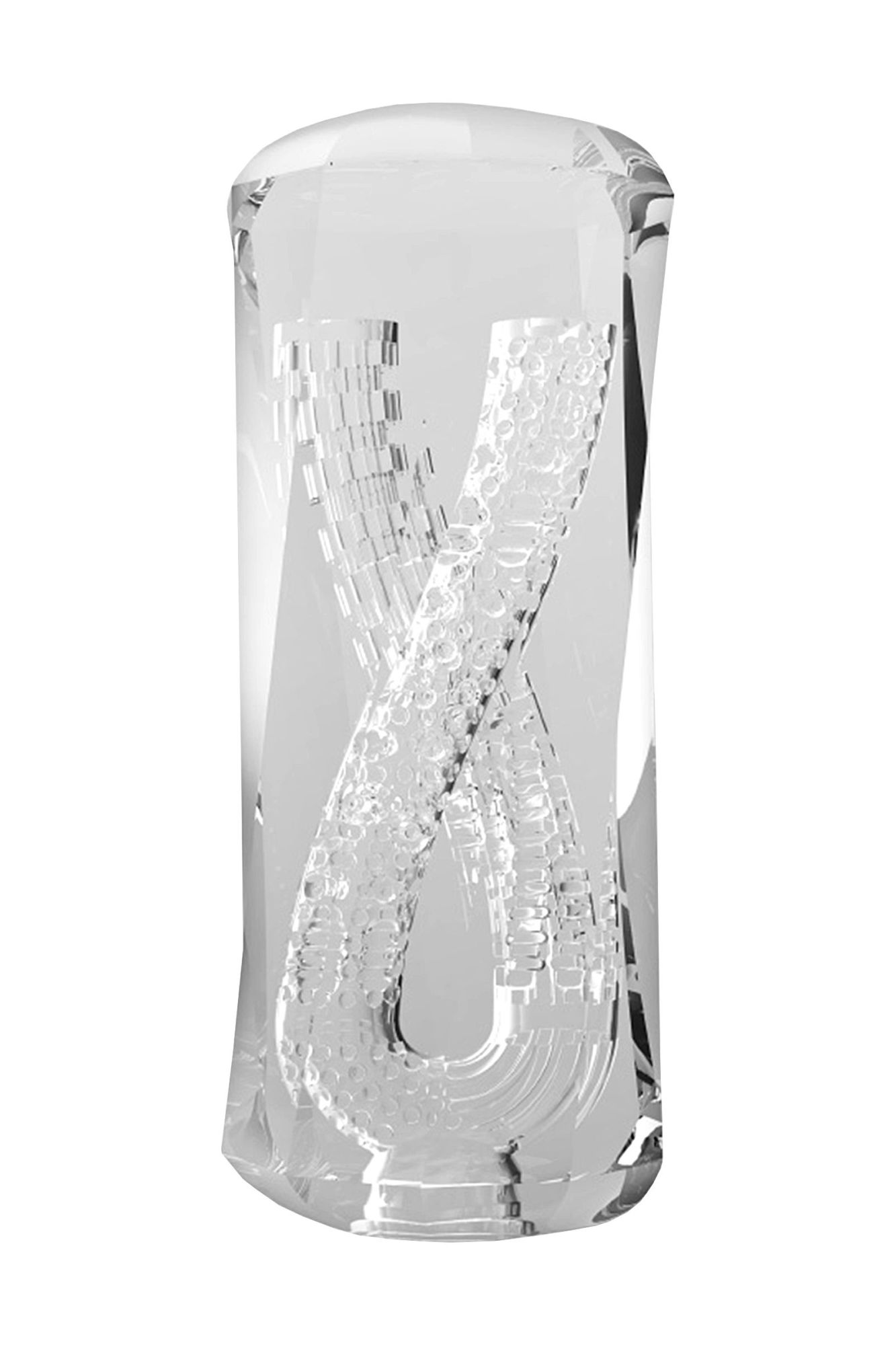 мастурбатор нереалистичный mensmax xross beads×rock close, tpe, прозрачный, 14,2 см в 