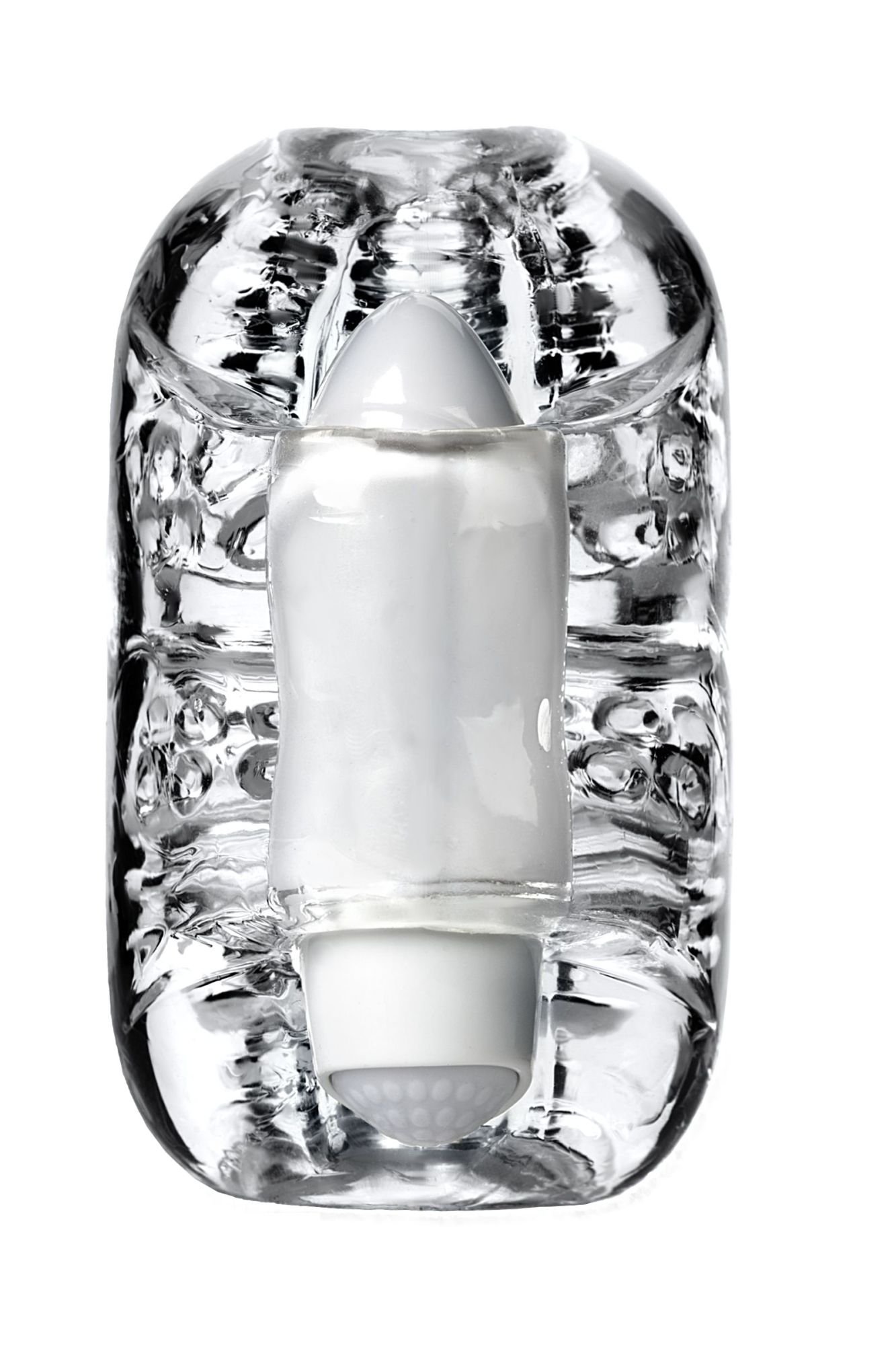 мастурбатор нереалистичный lingam by toyfa khani, tpe, прозрачный, 9 см в 