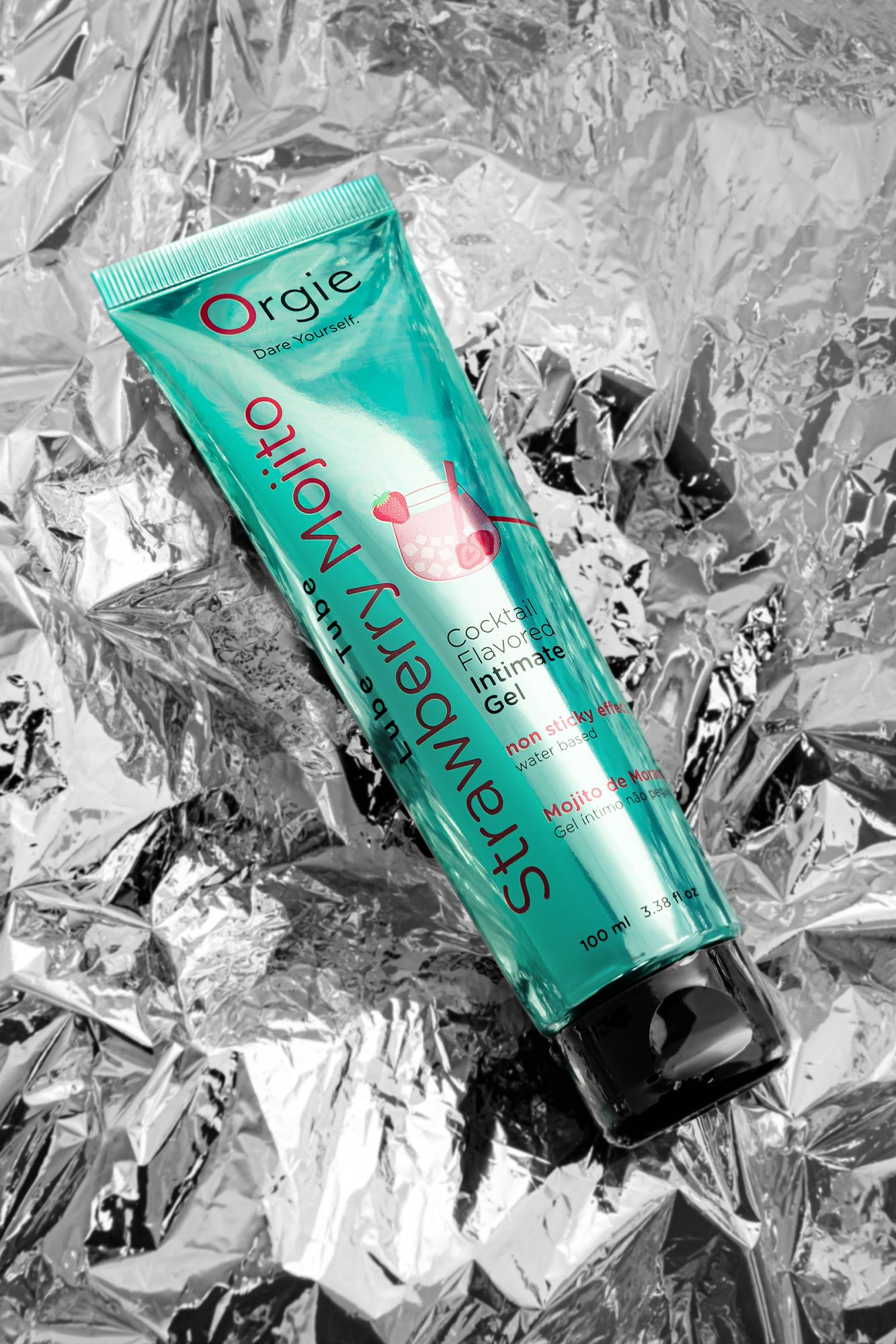 интимный гель orgie lube tube на водной основе, со вкусом клубничного мохито,100 мл в 