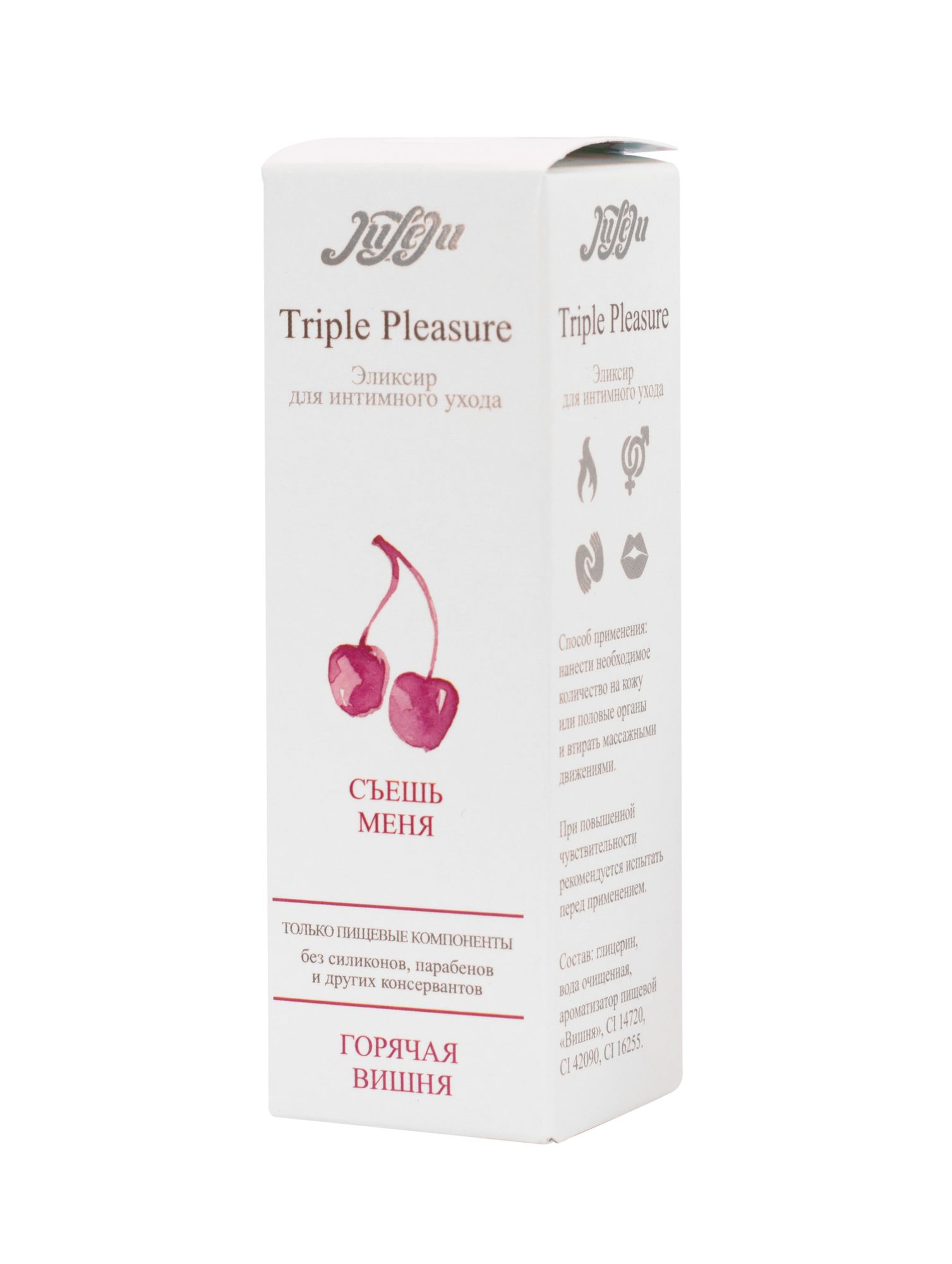 эликсир для интимного ухода "triple pleasure" горячая вишня 65 гр 10241juleju в 