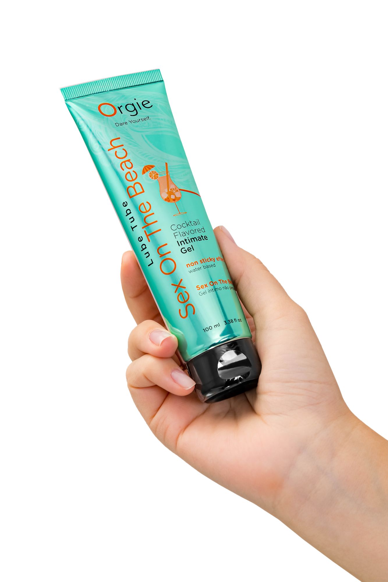 интимный гель orgie lube tube на водной основе, со вкусом коктейля секс на пляже, 100 мл в 