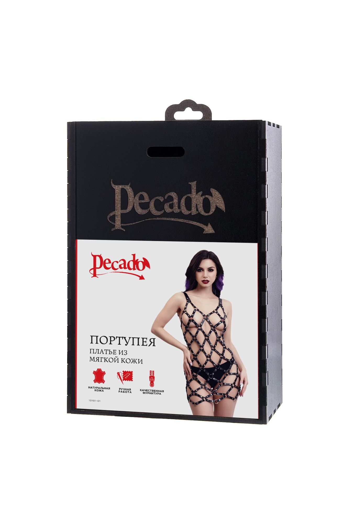 Эротическое портупея-платье pecado bdsm, из мягкой кожи, натуральная кожа, черный в 