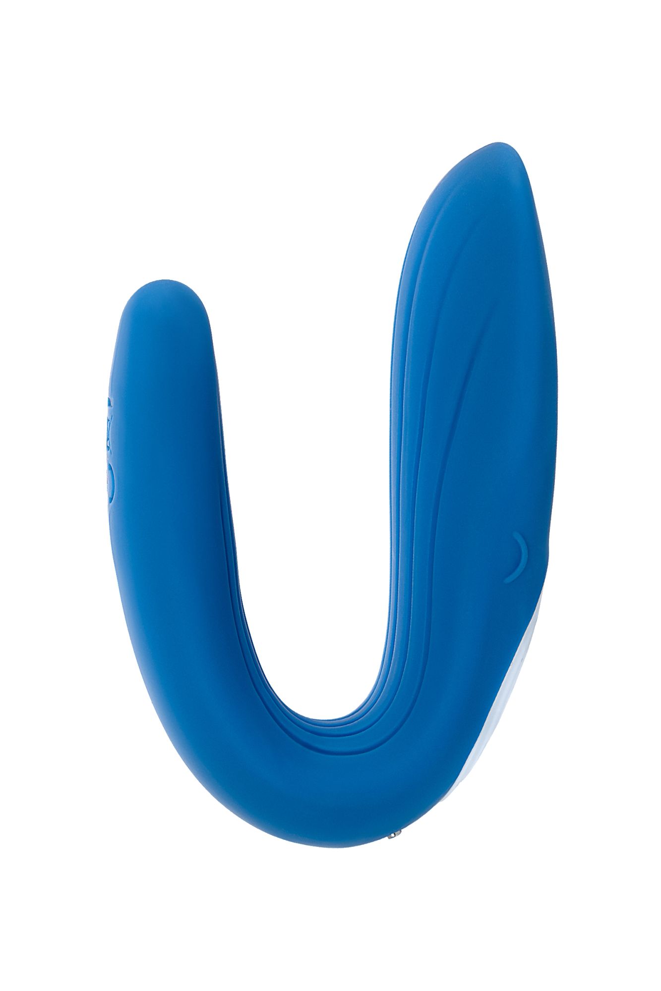 многофункциональный стимулятор для пар satisfyer partner whale, силикон, голубой, 17 см. в 