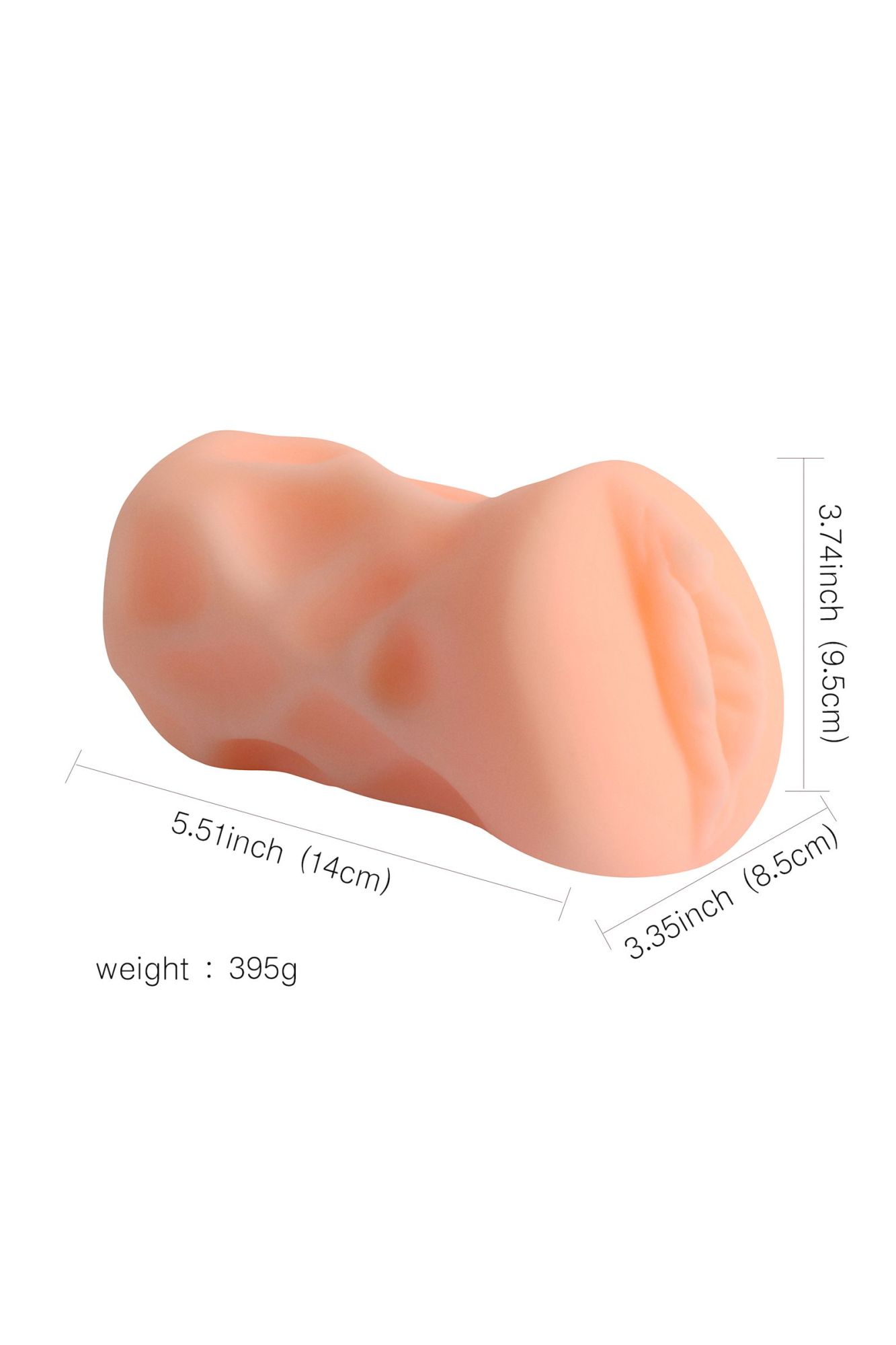 мастурбатор реалистичный вагина, xise, tpr, телесный, 13 см. в 