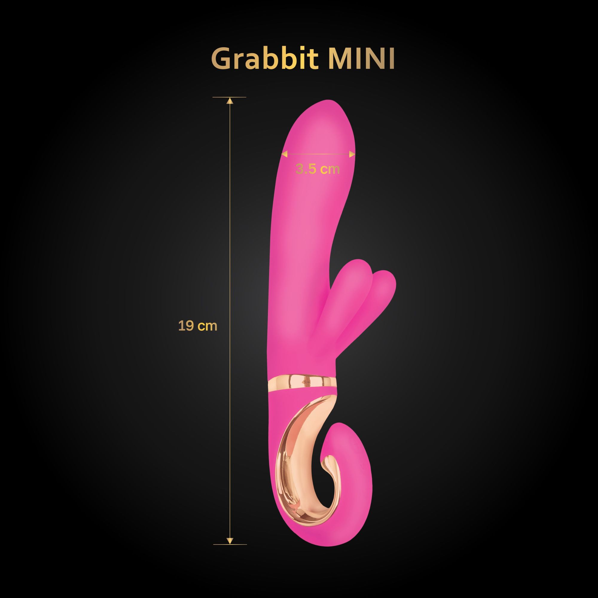 вибромассажер gvibe grabbit mini для клитора и точки g, с тремя моторами, розовый в 