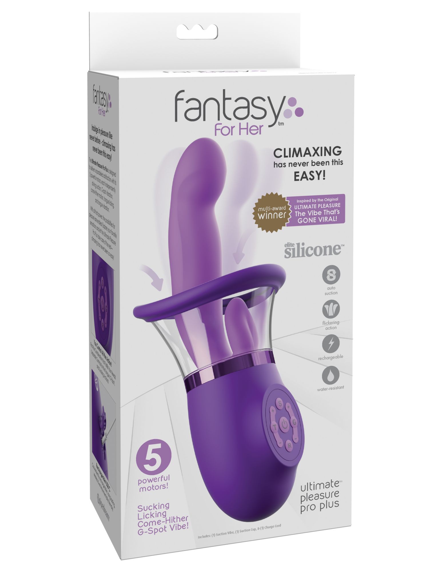 вибратор c тройной стимуляцией ultimate pleasure pro plus 497012pd в 