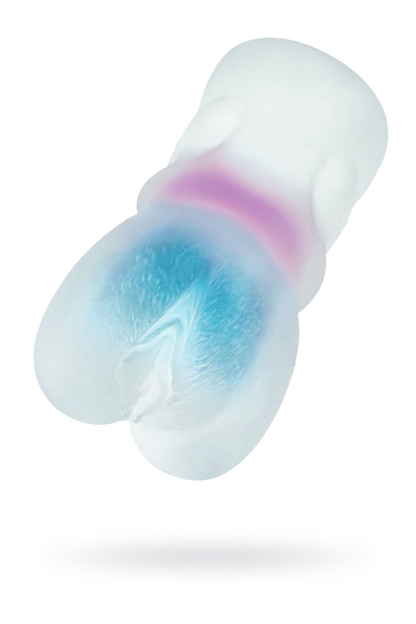 мастурбатор реалистичный toyfa juicy pussy crystal wave, tpe, 13,5 см в 