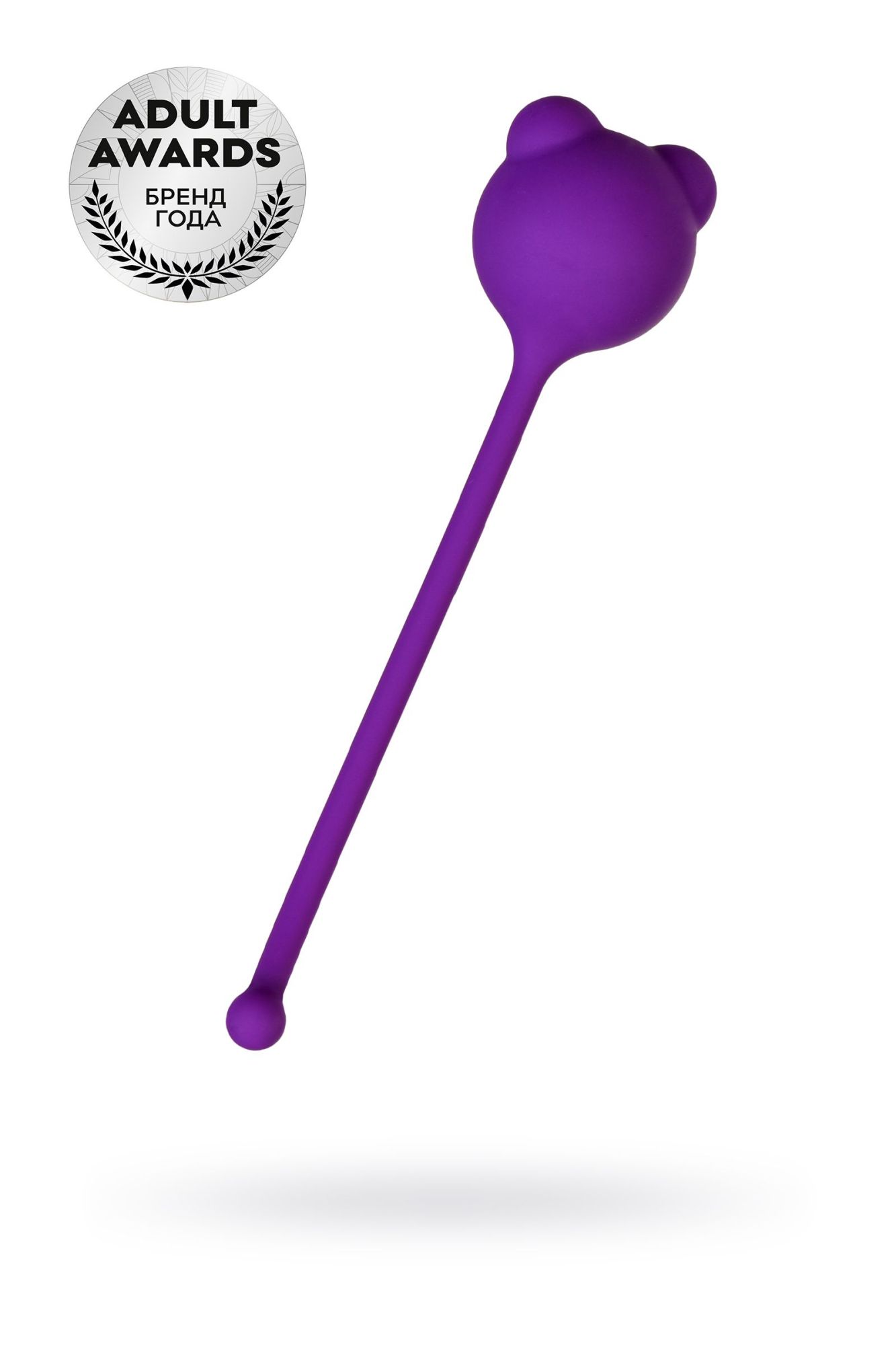 вагинальный шарик a-toys by toyfa tigo, силикон, фиолетовый, 12,4 см, ø 2,7 см в 
