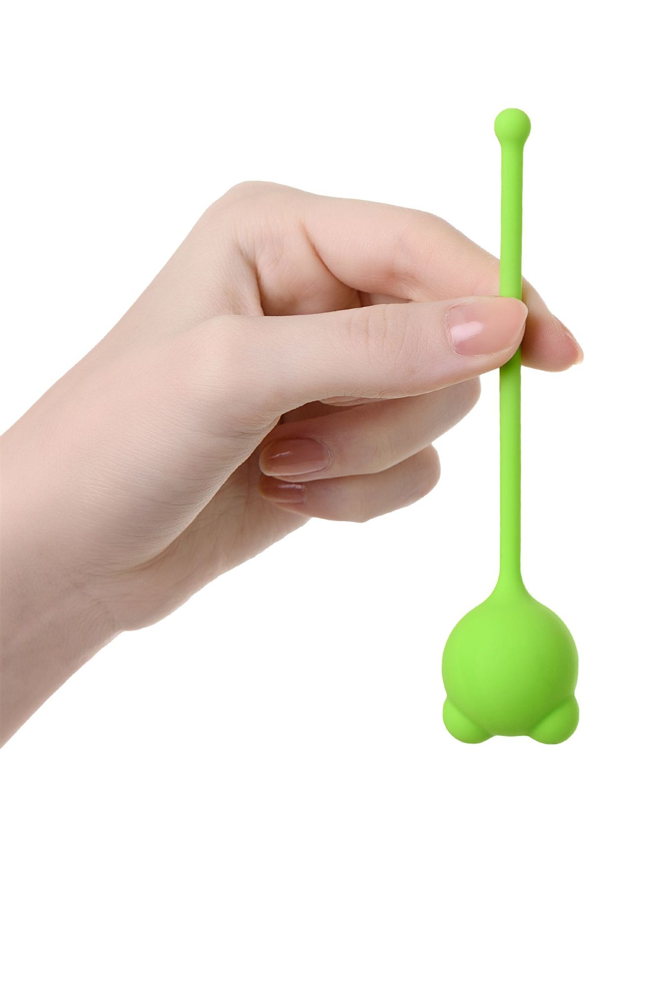 вагинальный шарик a-toys by toyfa tigo, силикон, зеленый, 12,4 см ø 2,7 см в 