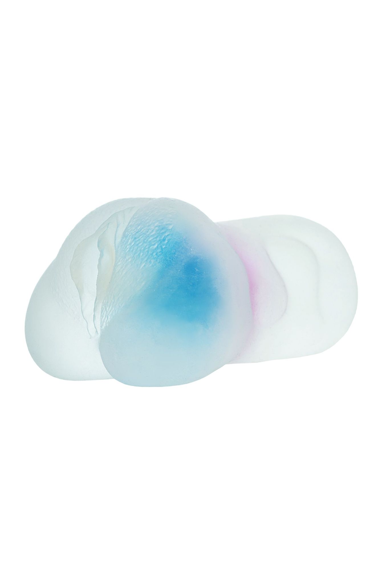 мастурбатор реалистичный toyfa juicy pussy crystal wave, tpe, 13,5 см в 