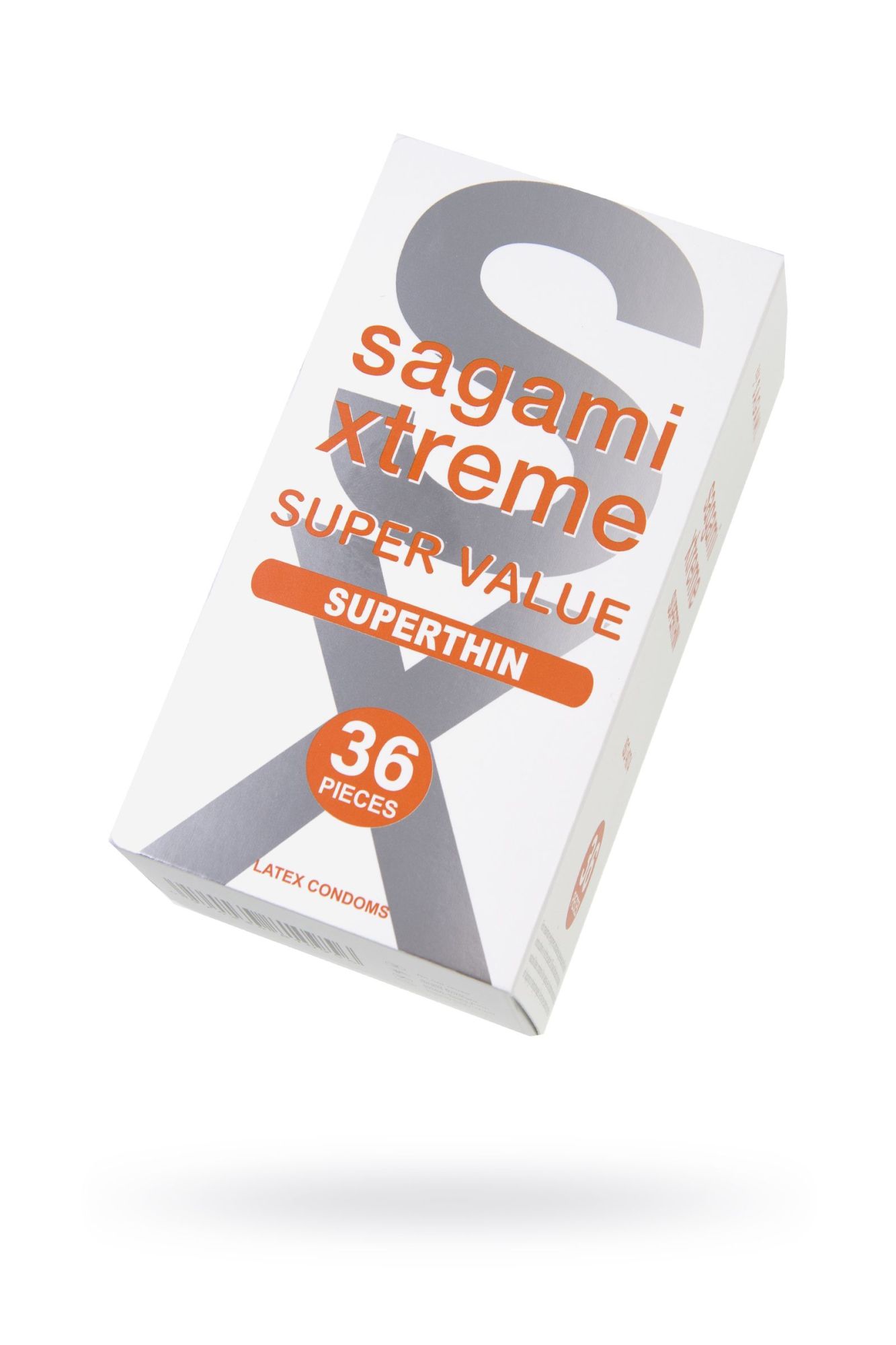 презервативы sagami, xtreme, 0.04, латекс, 19 см, 5,4 см, 36 шт. в 