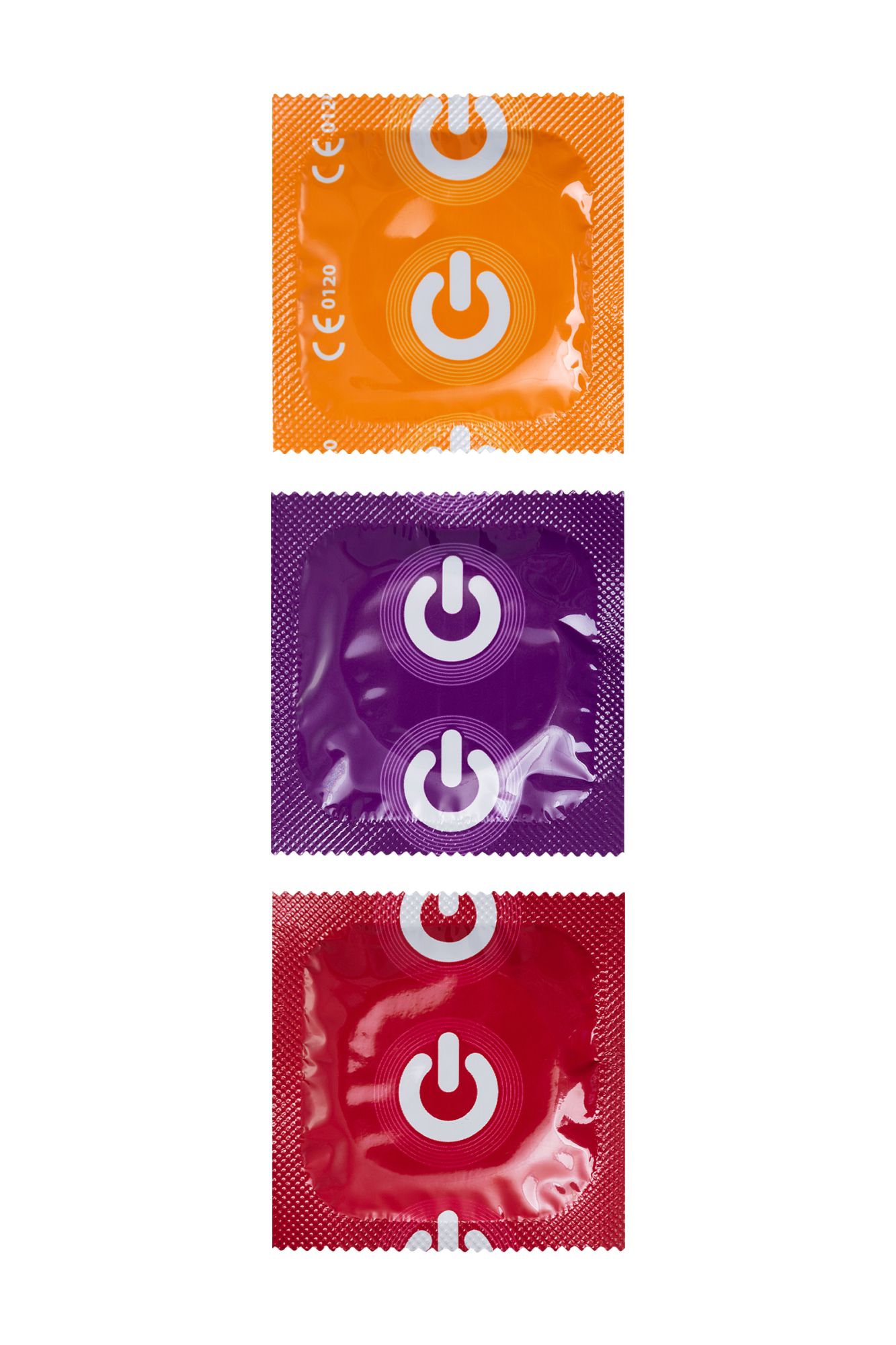 презервативы on, fruit, color, ассорти, аромат, 18,5 см, 5,4 см, 15 шт. в 