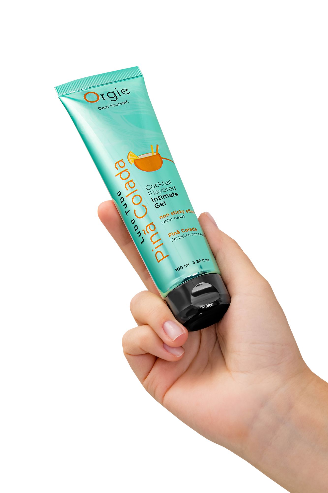 интимный гель orgie lube tube на водной основе, со вкусом пина колада, 100 мл в 