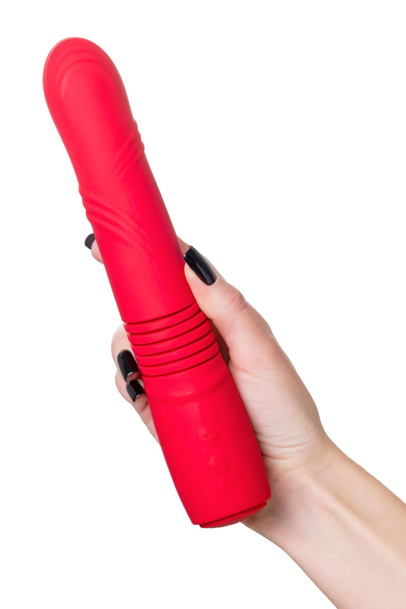 пульсатор gravity lovense tpe, красный, силикон, 25,9 см в 