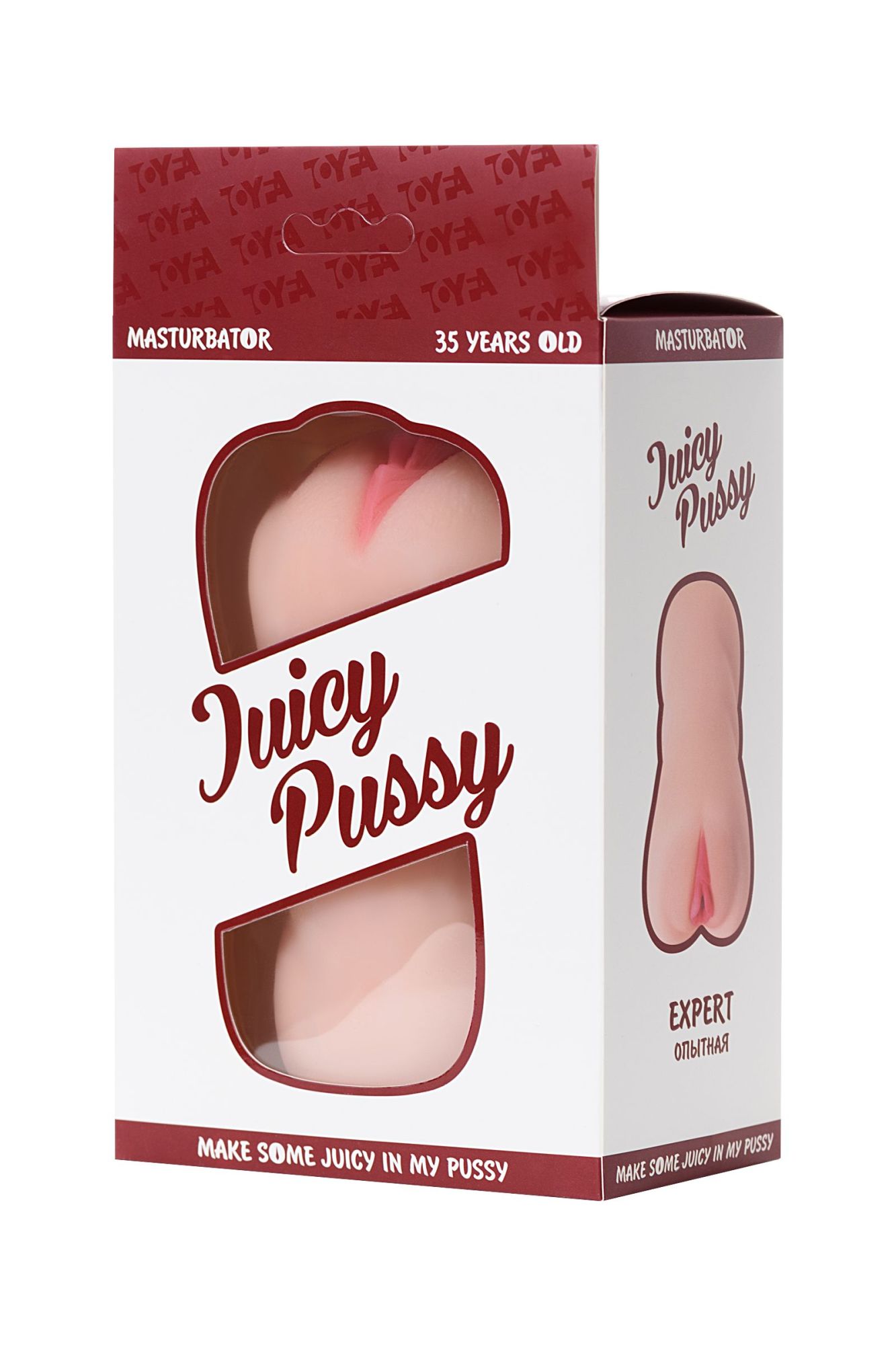 мастурбатор реалистичный toyfa juicy pussy, expert, tpr, телесный, 13,5 см в 