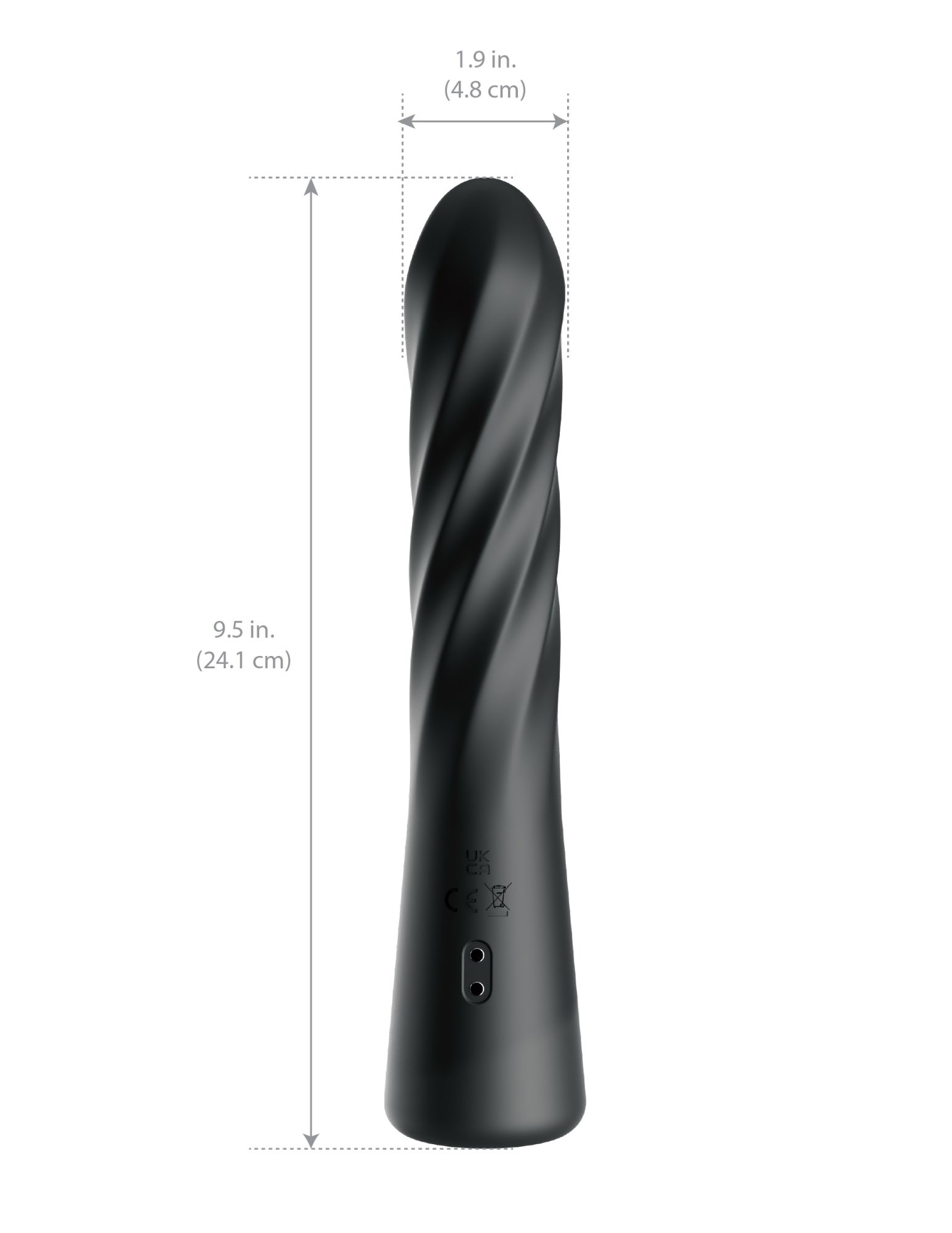 анальный вибростимулятор с вращением и фрикциями twist ecstasy 480023pd в 