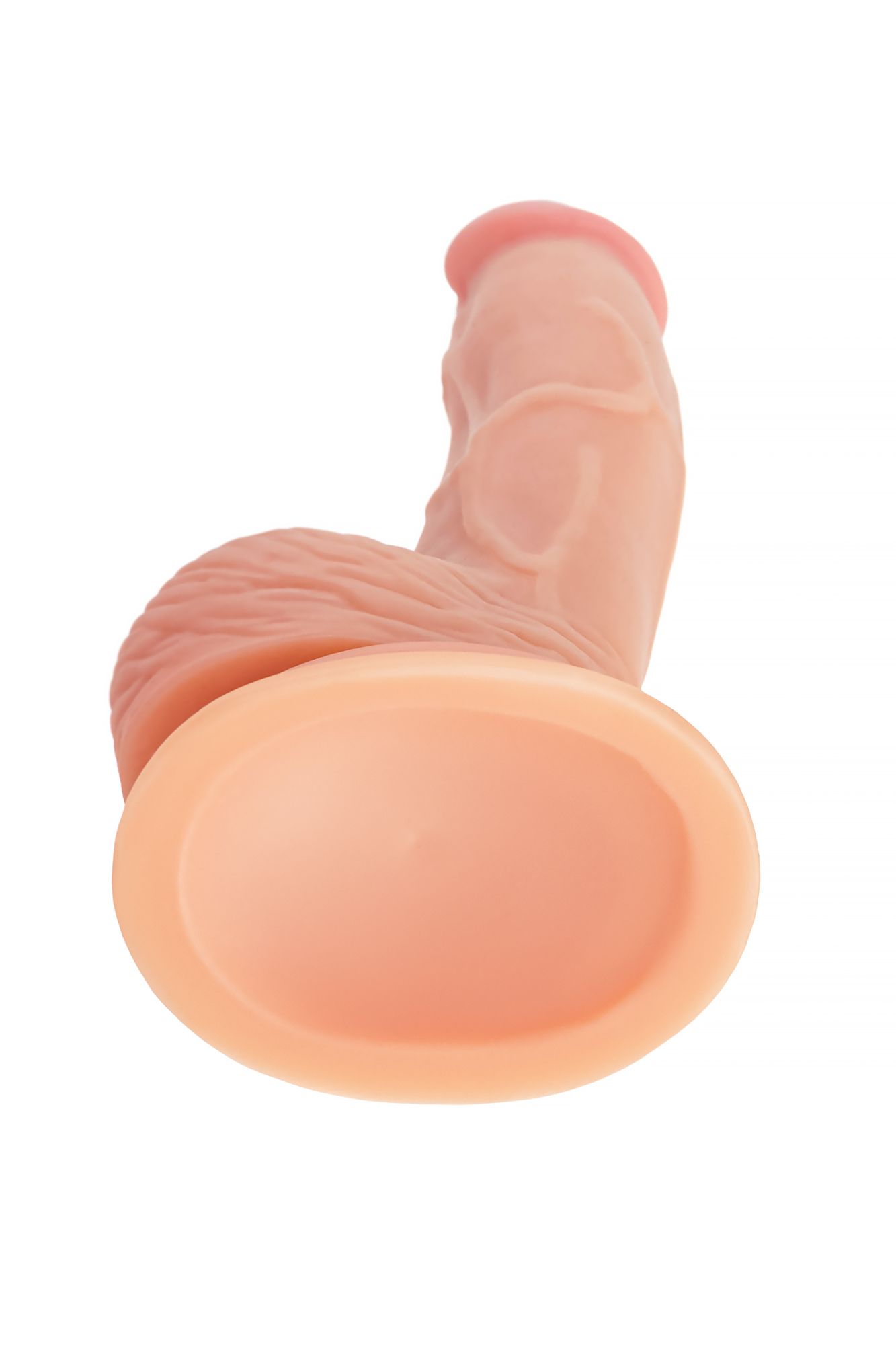 реалистичный фаллоимитатор realstick nude rolo, pvc, телесный, 17 см в 