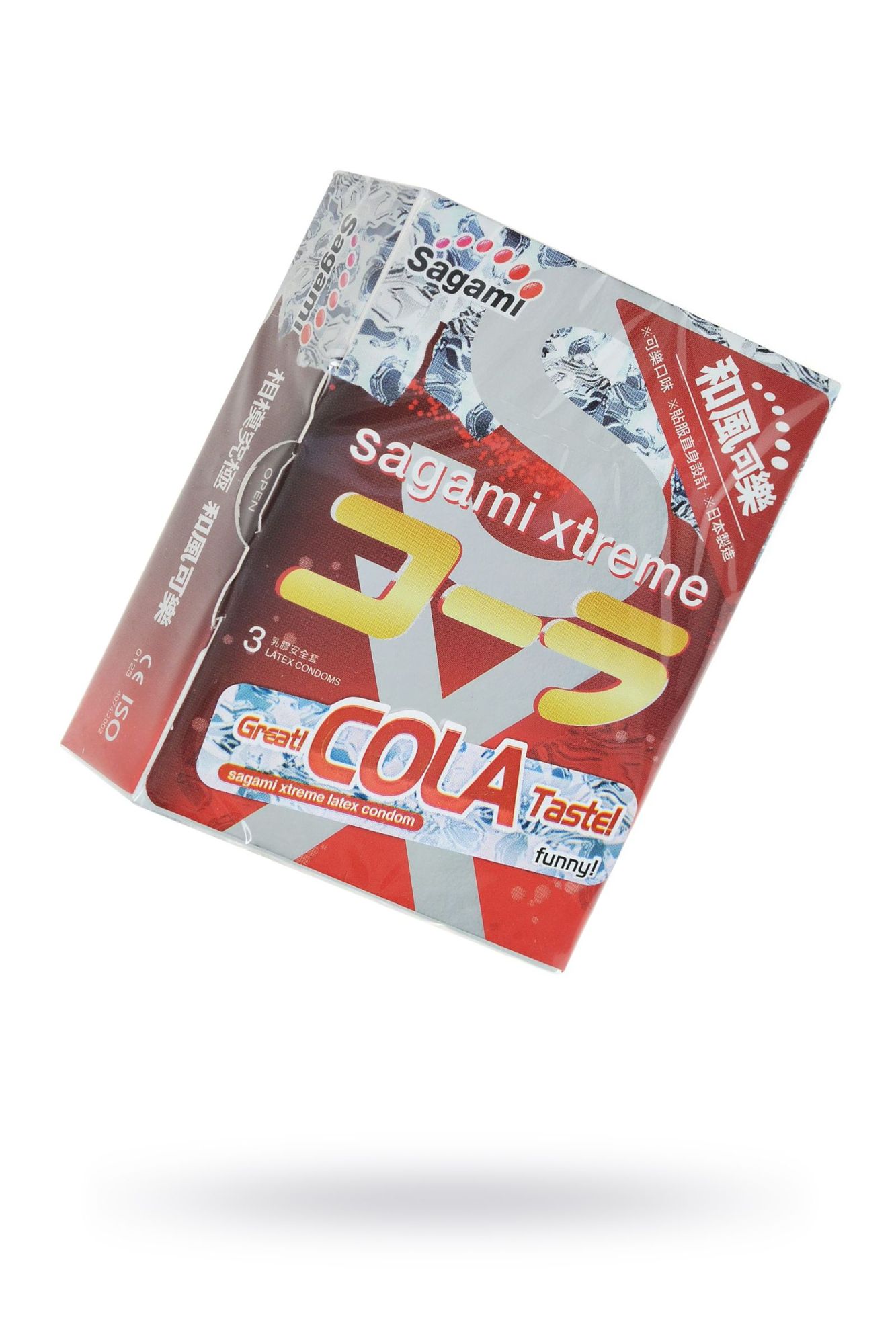 презервативы sagami, xtreme, cola, латекс, 19 см, 5,2 см, 3 шт. в 