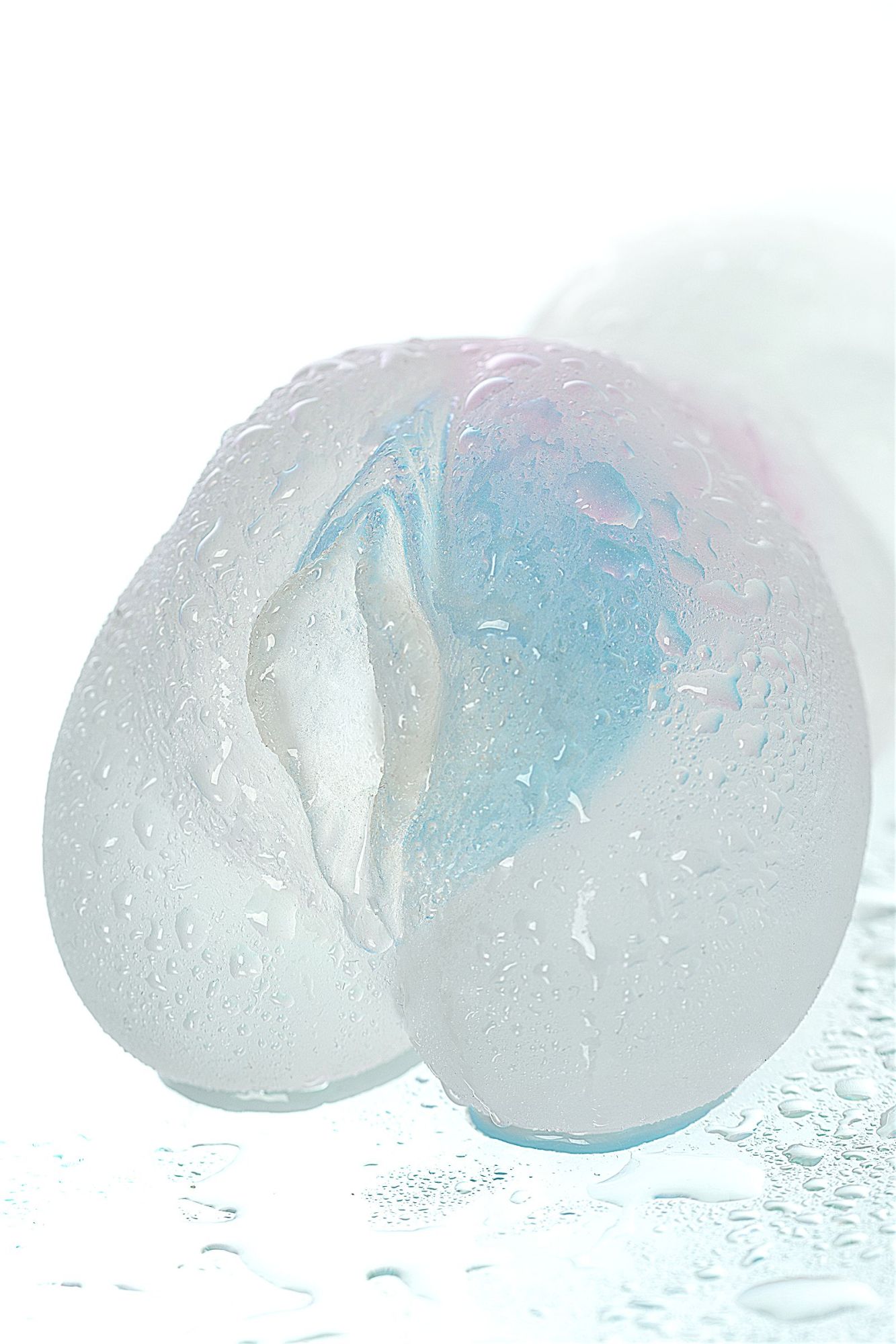 мастурбатор реалистичный toyfa juicy pussy crystal wave, tpe, 13,5 см в 