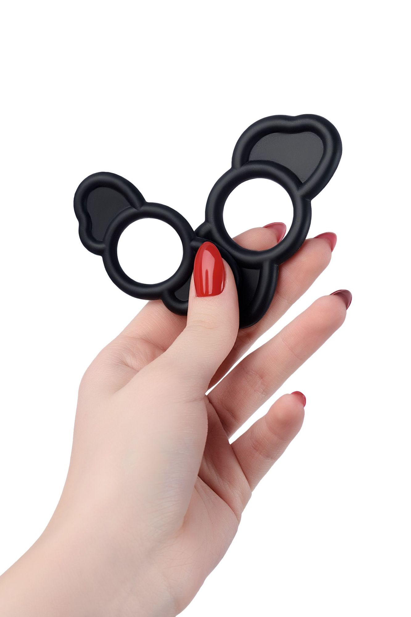 набор эрекционных колец sexus men elephant rings, силикон, чёрный в 